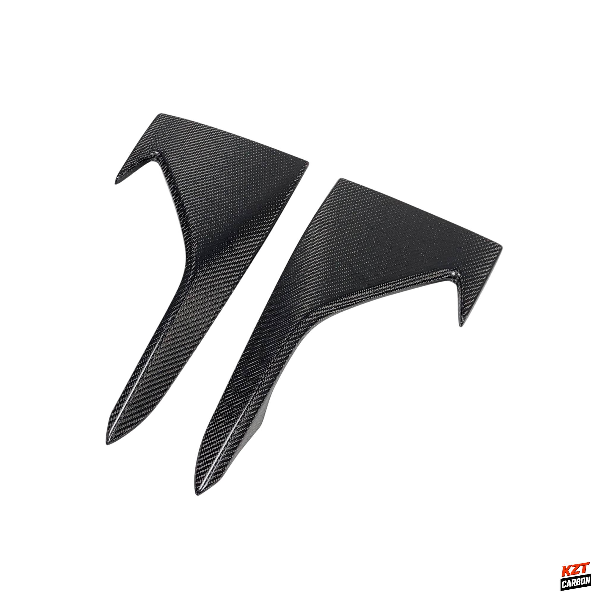 For BMW M2 F87 Coupe  2016-21 Carbon KZ Style Front Bumper Side Vents Duct Cover