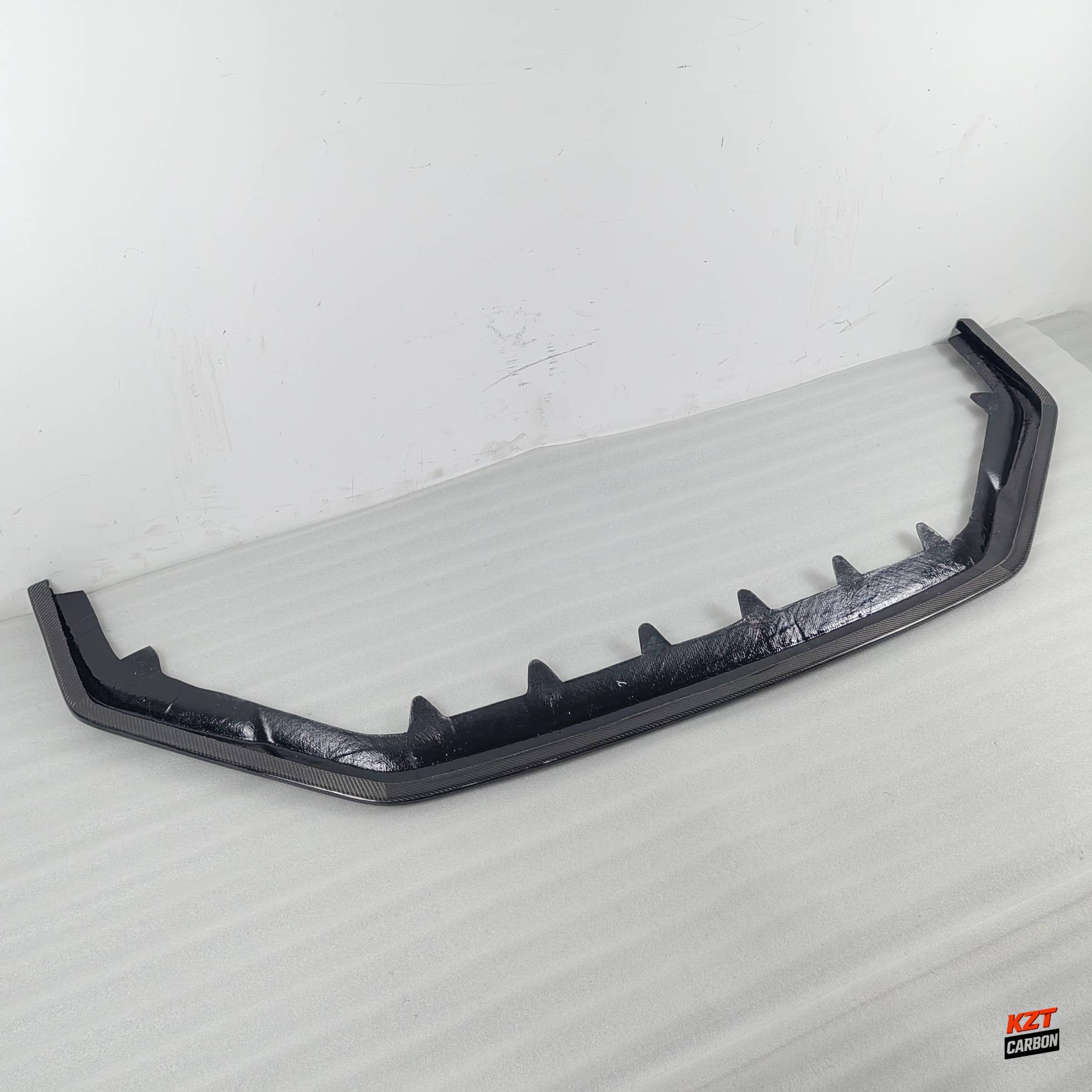 For Honda Civic Type R FL5 Hatchback 2023-26 Carbon KZ Style Front Bumper Lip