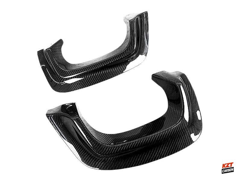 For Subaru WRX STI VA Sedan 15-21 Carbon VAS Style Rear Bumper Heat Shield Pair