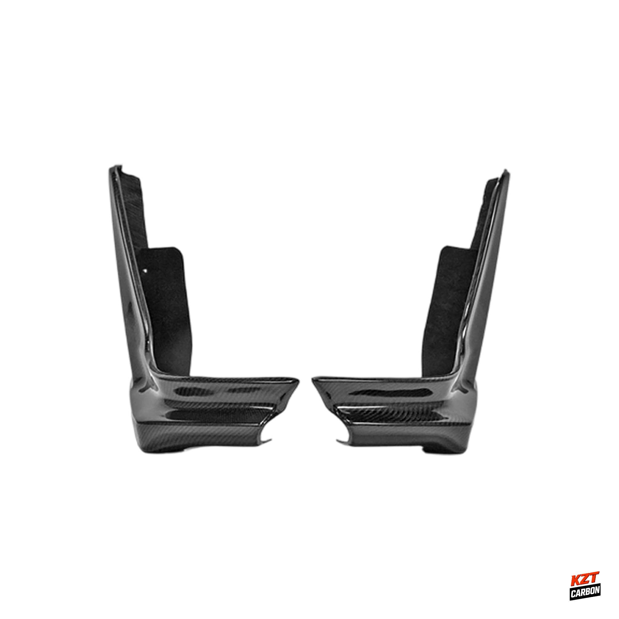 For Honda Civic Type R FL5 23-24 Carbon MUG Style Rear Bumper Side Spat Lip Pair
