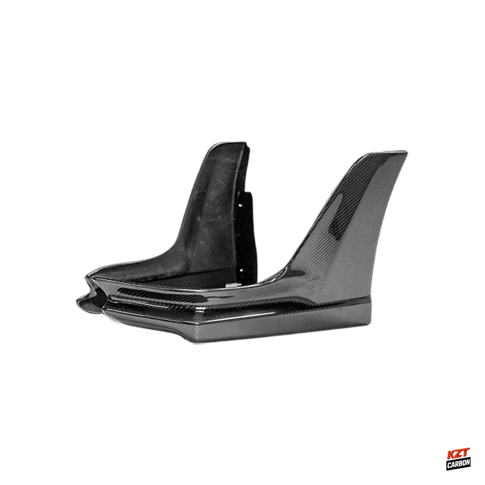 For Honda Civic Type R FL5 23-24 Carbon MUG Style Rear Bumper Side Spat Lip Pair