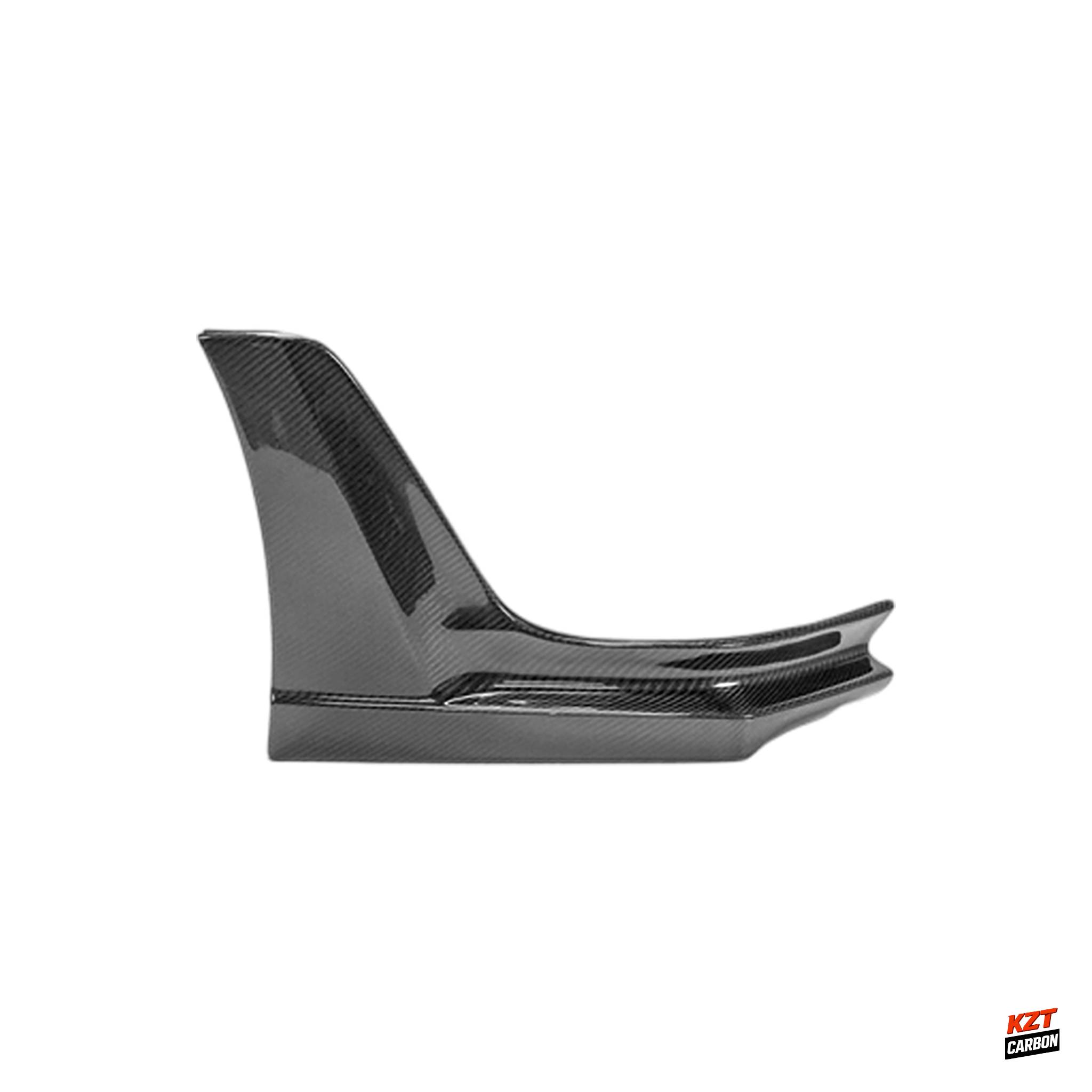 For Honda Civic Type R FL5 23-24 Carbon MUG Style Rear Bumper Side Spat Lip Pair