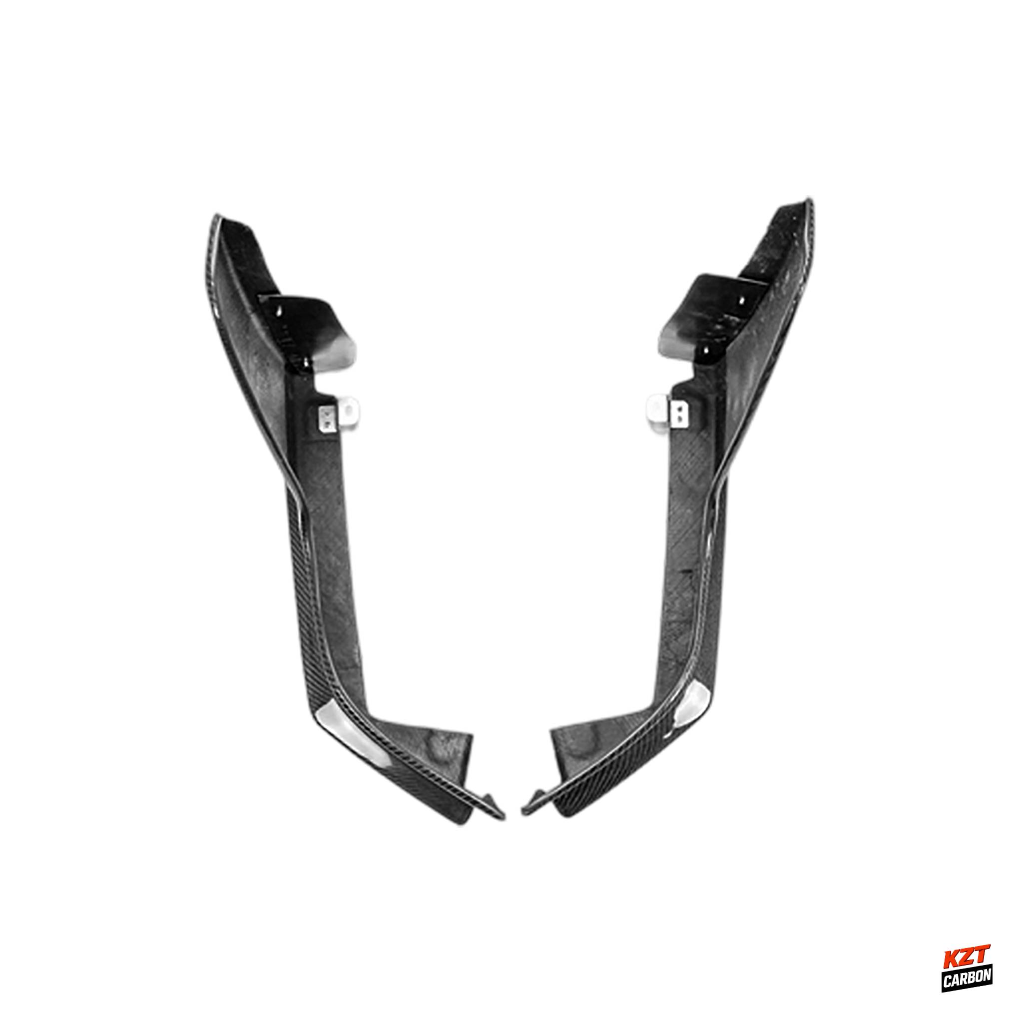 For Honda Civic Type R FL5 23-24 Carbon MUG Style Rear Bumper Side Spat Lip Pair