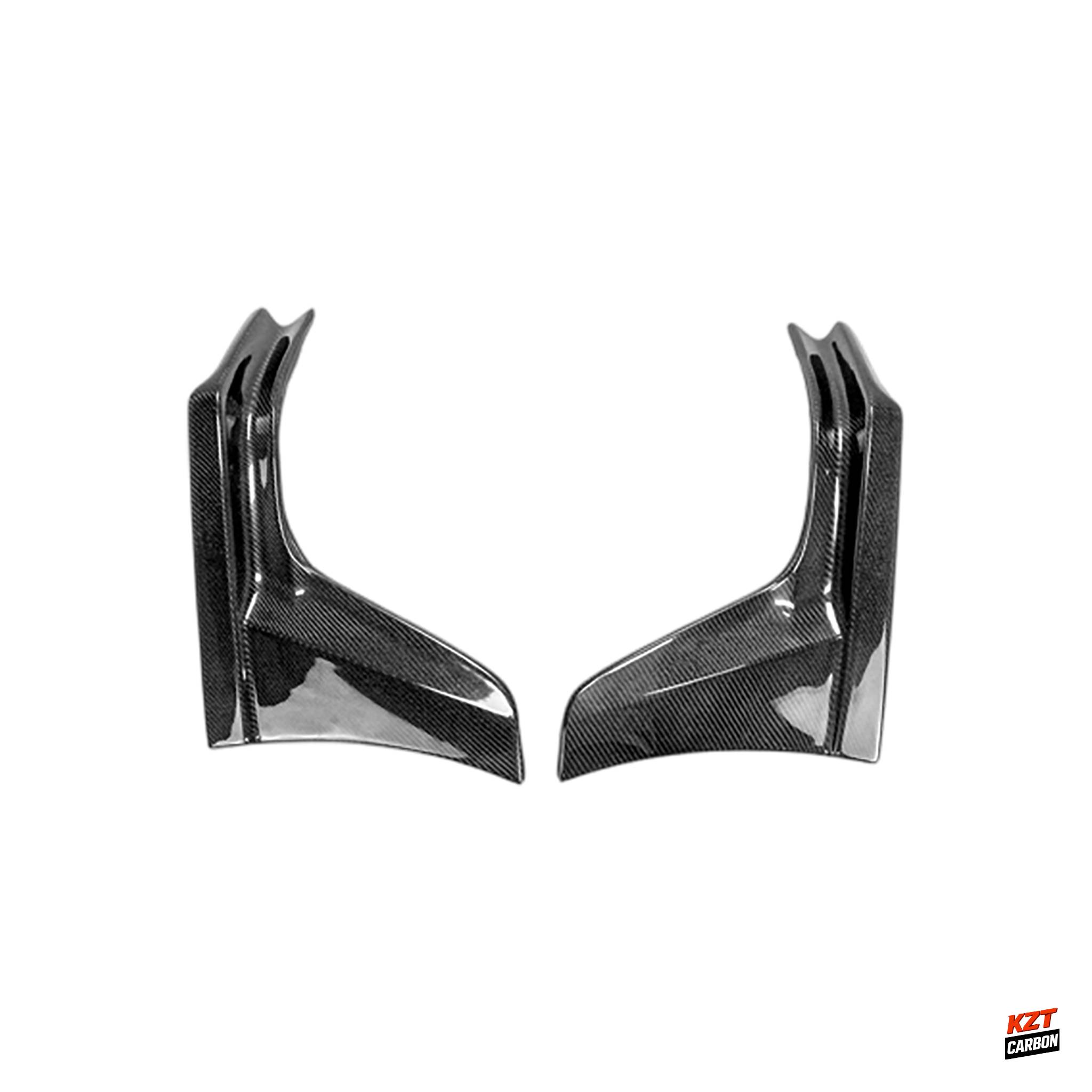 For Honda Civic Type R FL5 23-24 Carbon MUG Style Rear Bumper Side Spat Lip Pair