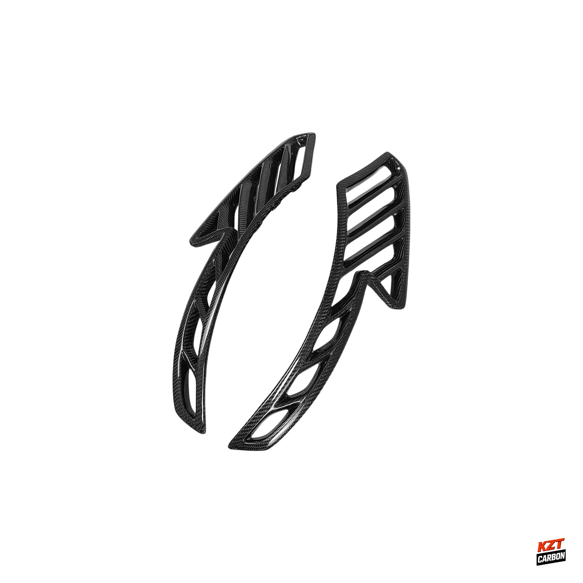 For BMW E92 Real M3 07-13 Carbon WD Style Front Bumper Side Fender Vents Cover