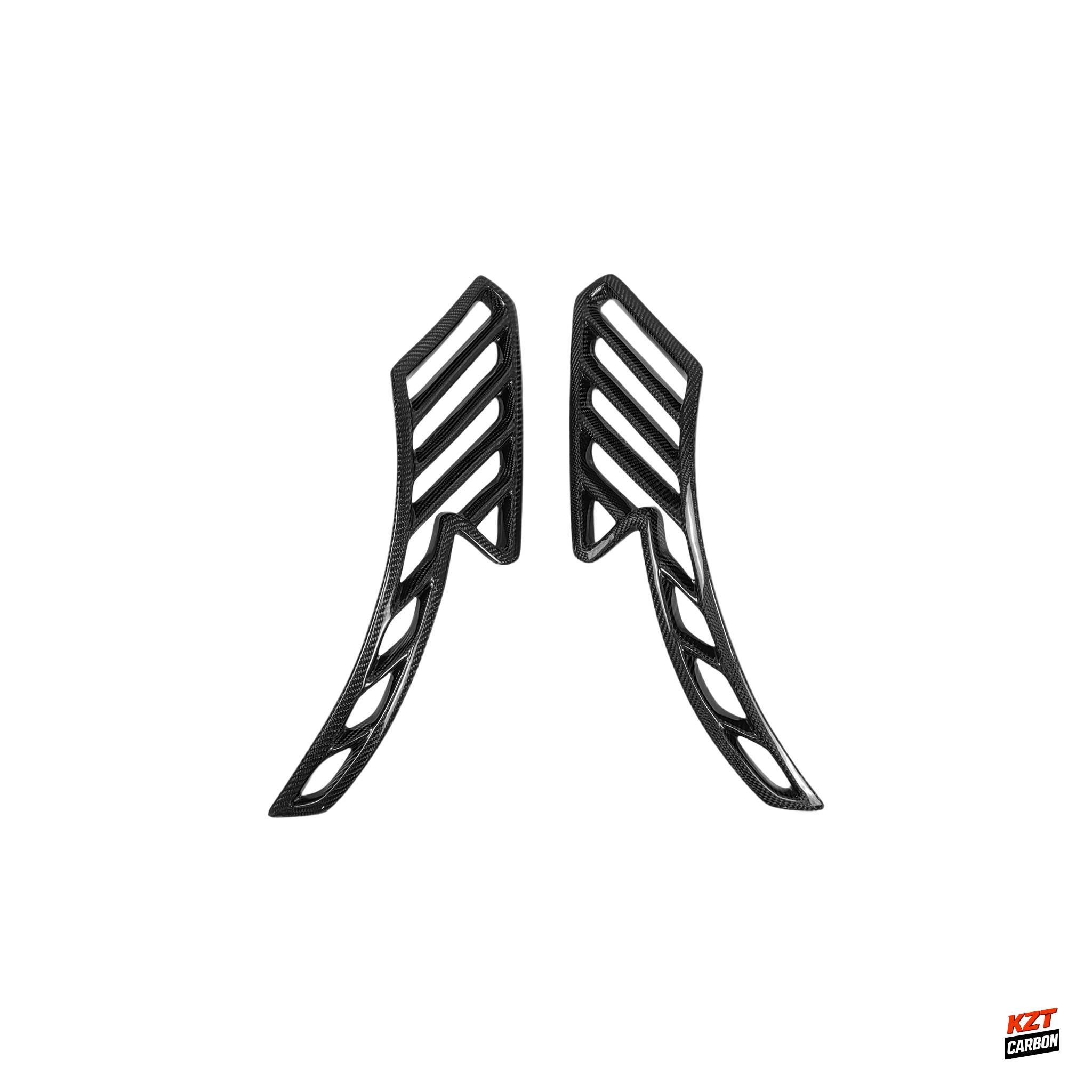 For BMW E92 Real M3 07-13 Carbon WD Style Front Bumper Side Fender Vents Cover