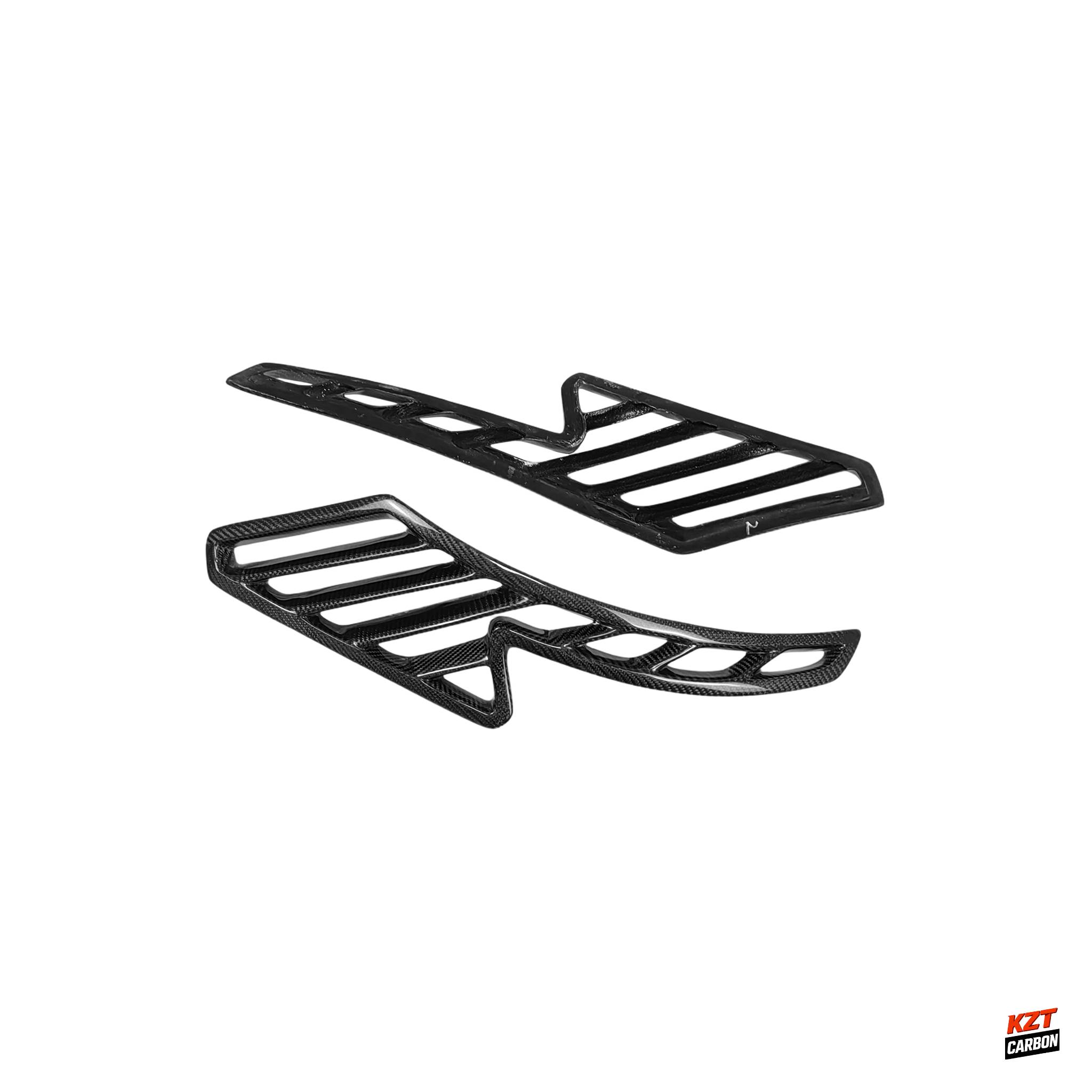 For BMW E92 Real M3 07-13 Carbon WD Style Front Bumper Side Fender Vents Cover