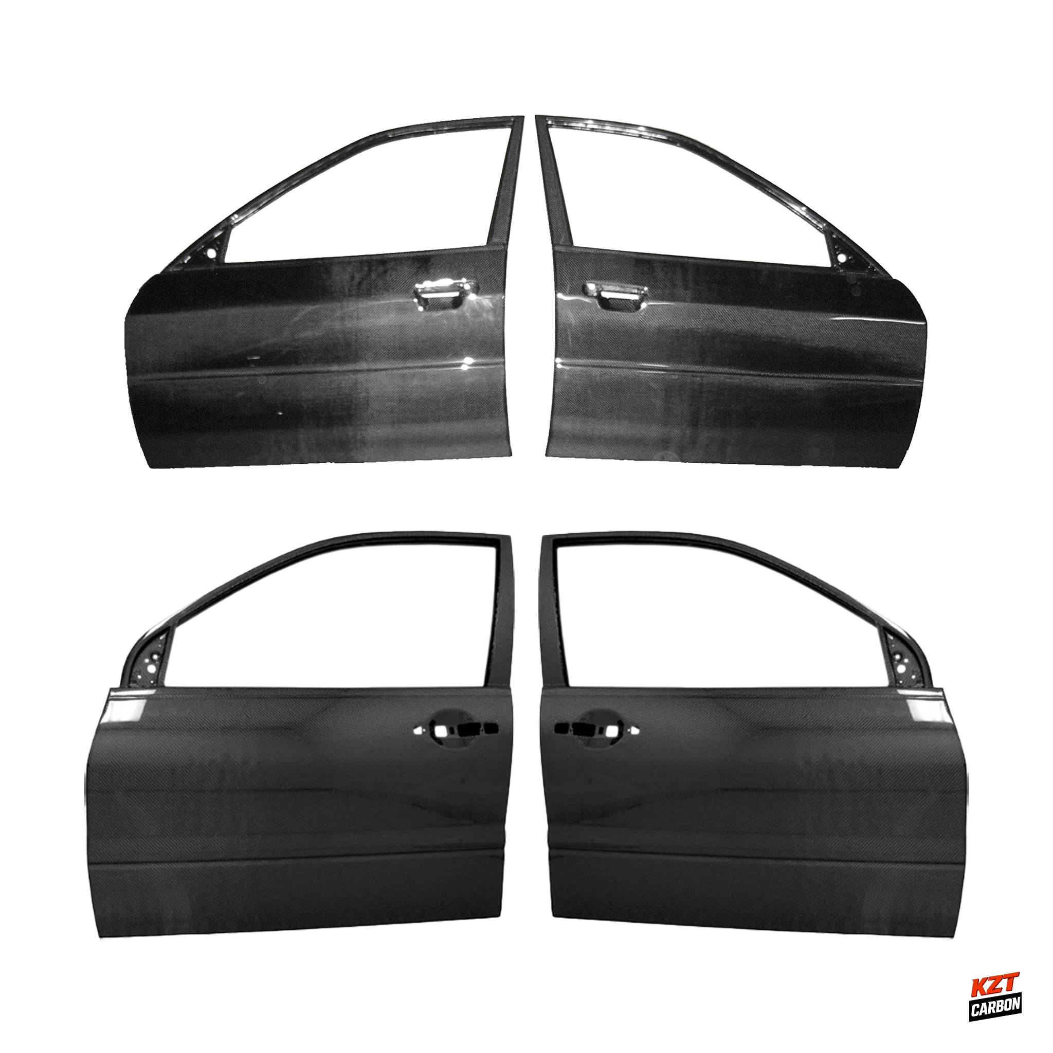 For Mitsubishi Evolution EVO 6 1999 Carbon OE Style Side Outter Door Panel 4pcs