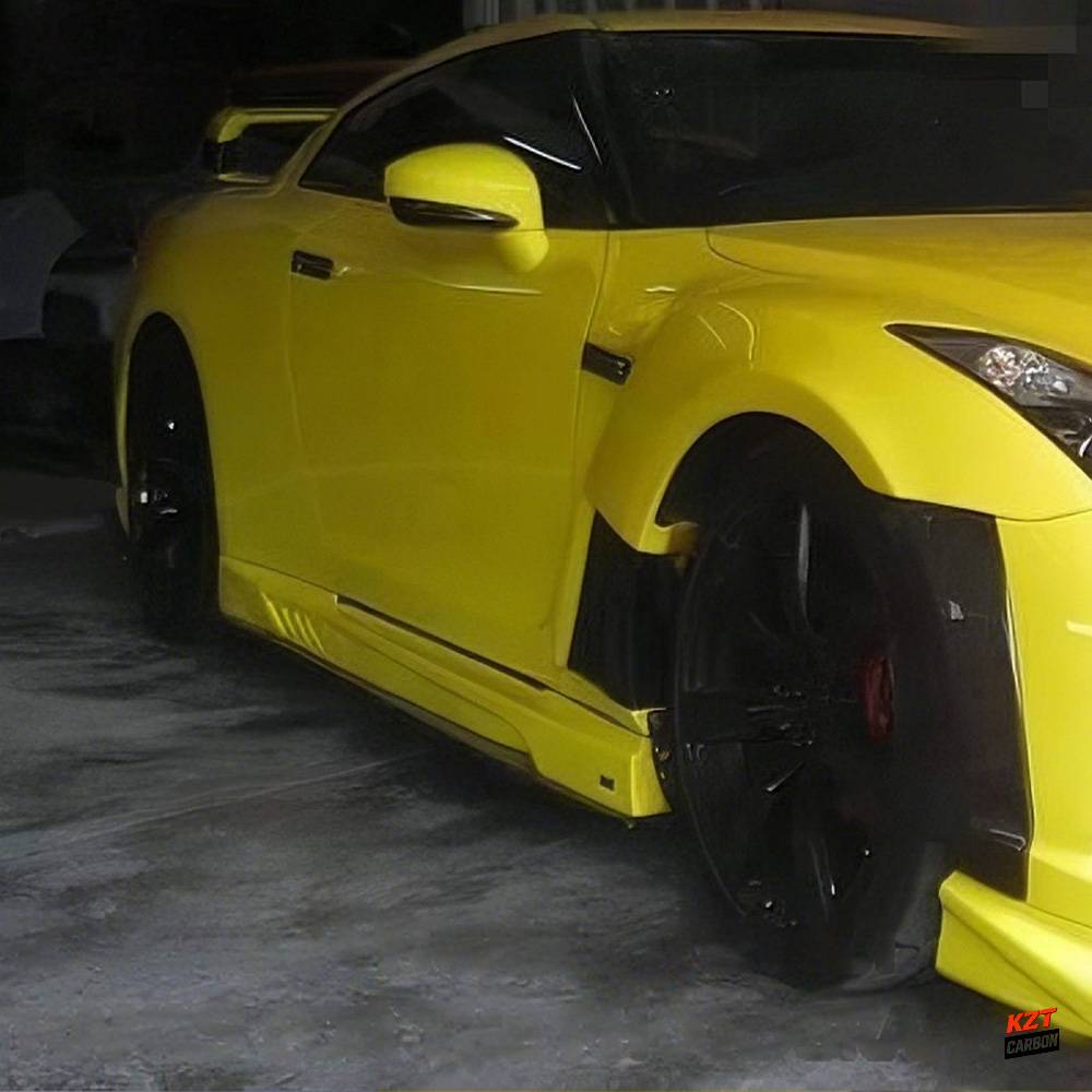 For Nissan GTR R35 08-16 2013 Ver VRS Style Fiberglass Side Skirt Body Kits