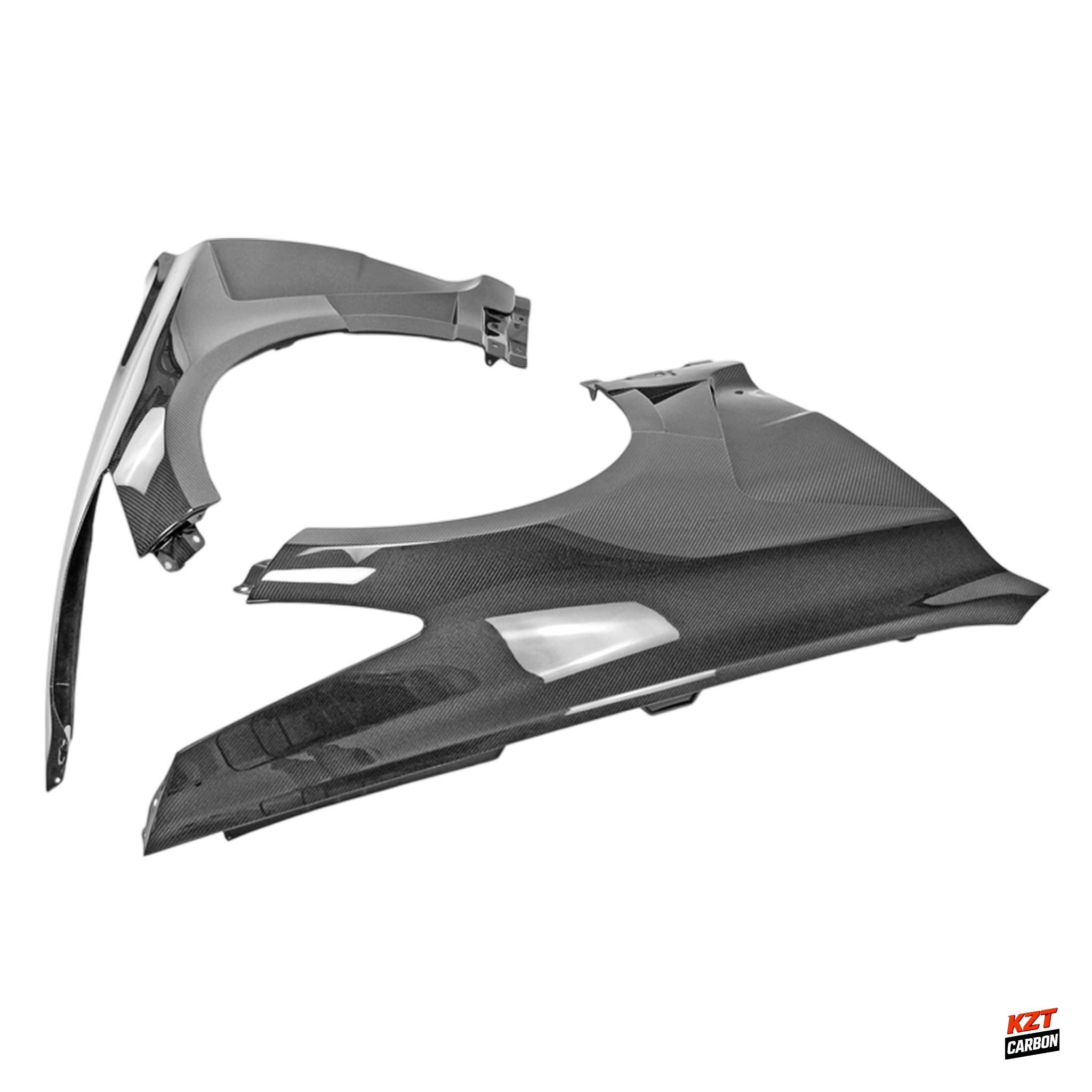 For Kia Stinger Sedan 5 Door 2018-23 EPA Type Carbon Front Vented Fender Pair