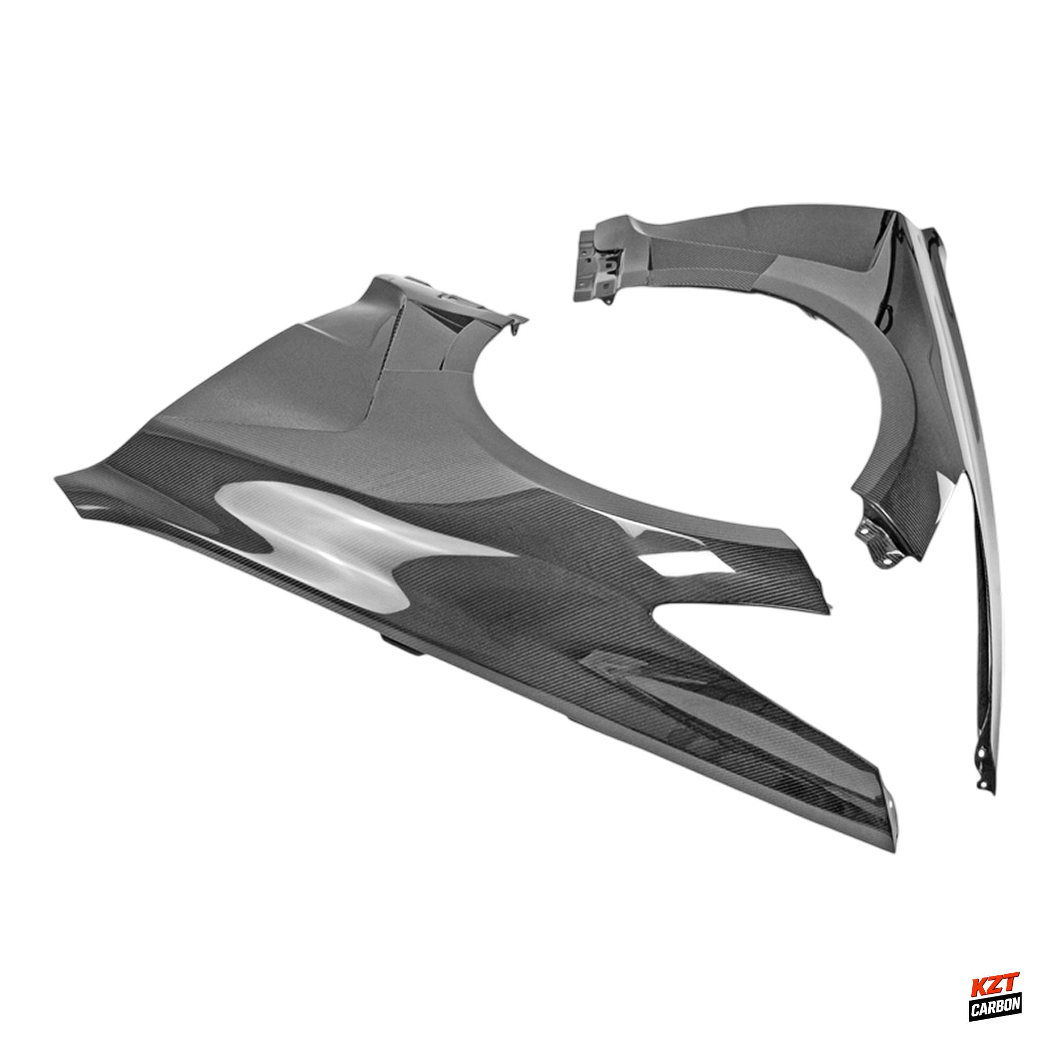 For Kia Stinger Sedan 5 Door 2018-23 EPA Type Carbon Front Vented Fender Pair