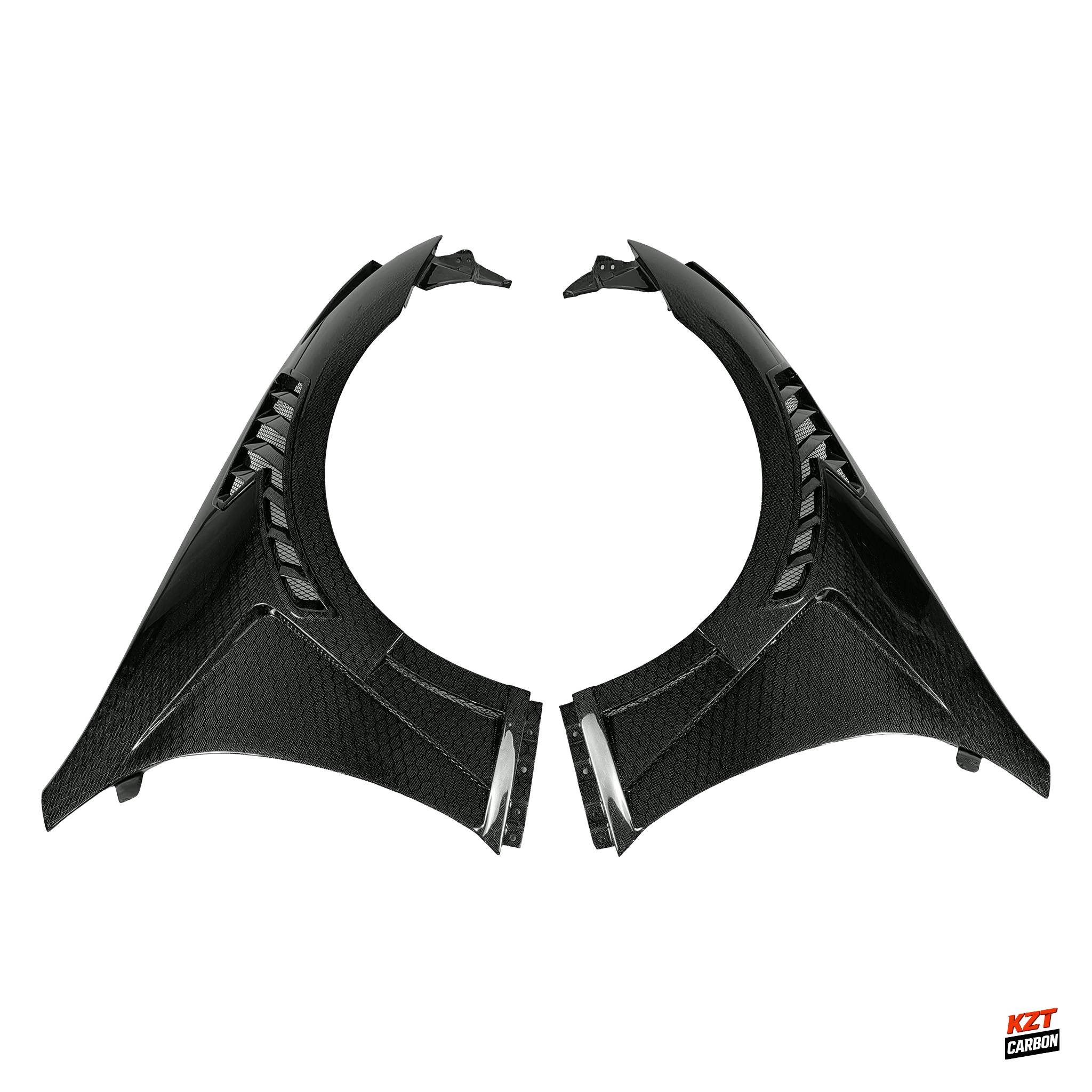 For Infiniti G37 4 Door Sedan 08-13 Honeycomb Carbon V3 Type Vented Front Fender