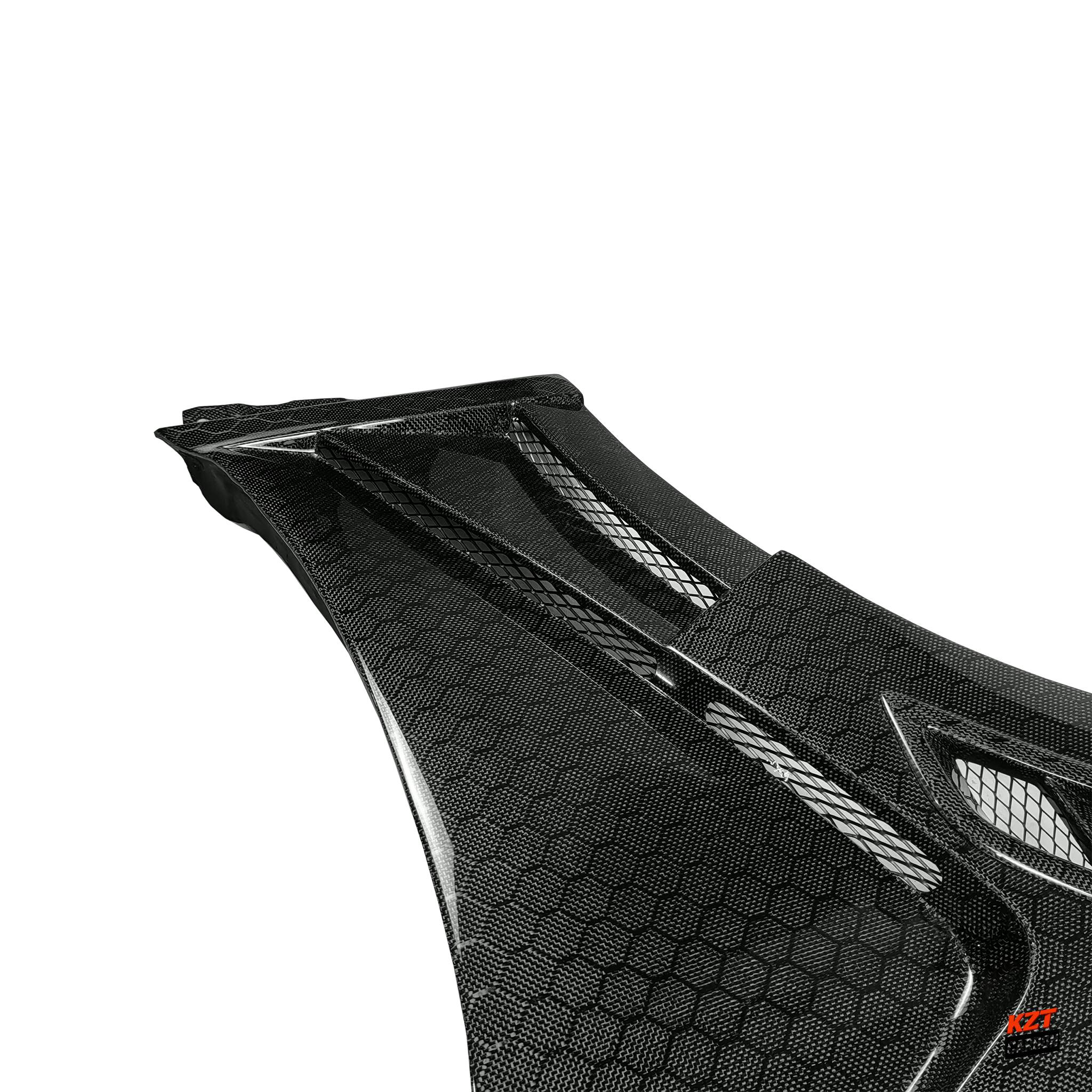For Infiniti G37 4 Door Sedan 08-13 Honeycomb Carbon V3 Type Vented Front Fender