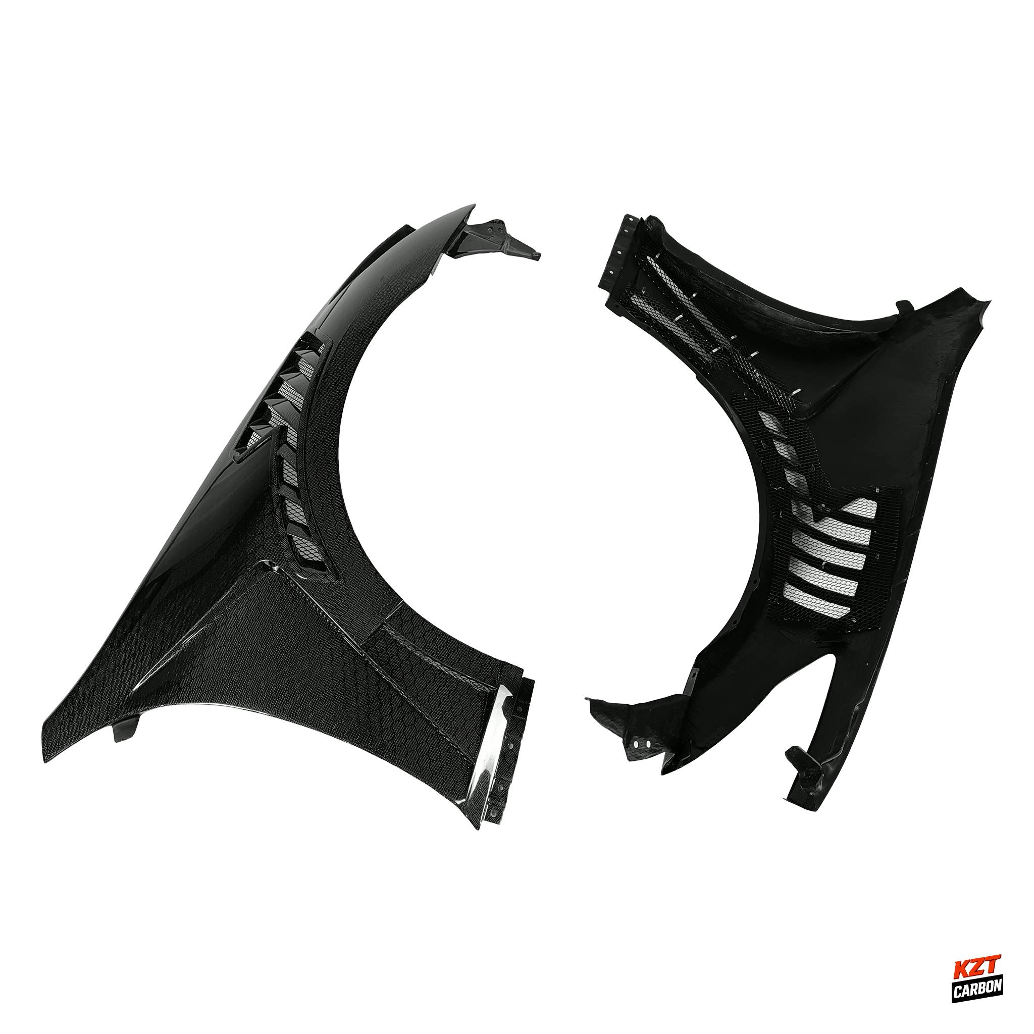 For Infiniti G37 4 Door Sedan 08-13 Honeycomb Carbon V3 Type Vented Front Fender