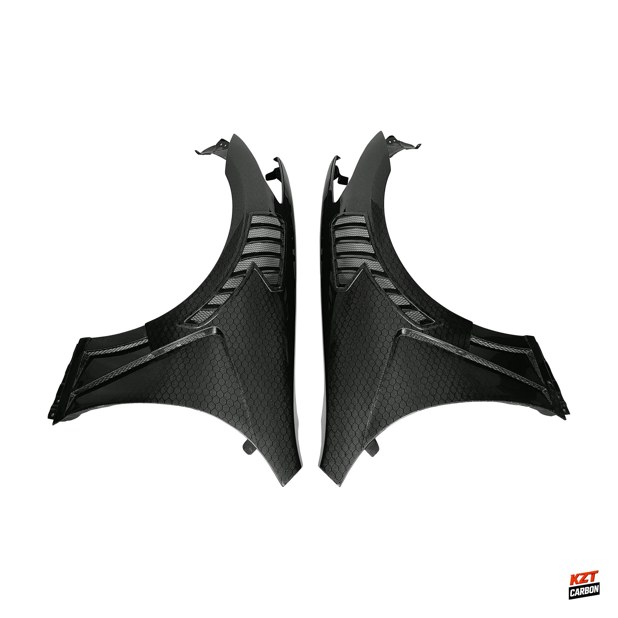 For Infiniti G37 4 Door Sedan 08-13 Honeycomb Carbon V3 Type Vented Front Fender
