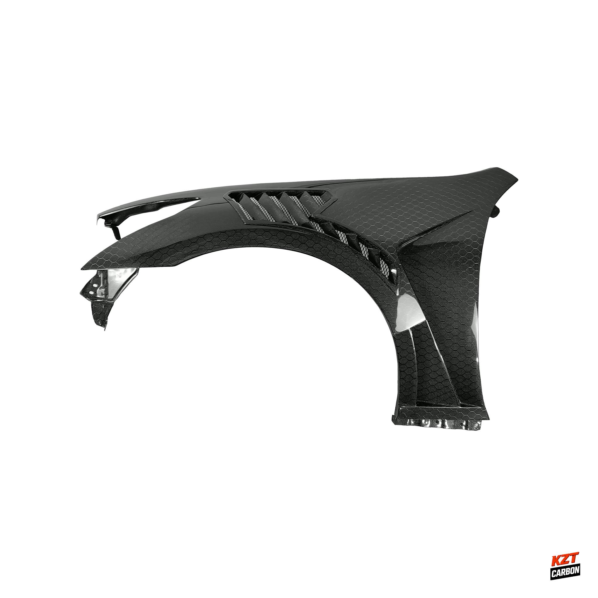 For Infiniti G37 4 Door Sedan 08-13 Honeycomb Carbon V3 Type Vented Front Fender