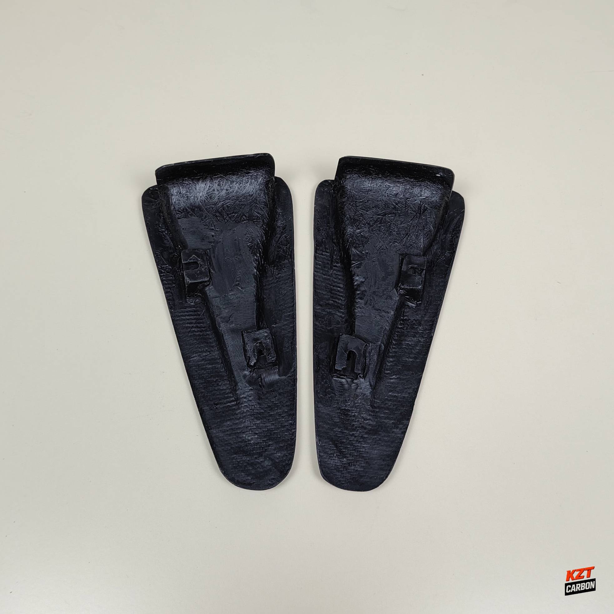For R35 GTR 08-23 OEM Front Hood Bonnet Vents(Pairs) Blue Flakes Forged Carbon