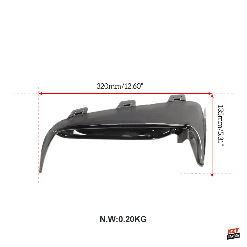 For Honda Civic Type R FL5 2023-24 ABS OE Style Front Bumper LED DRL (red)