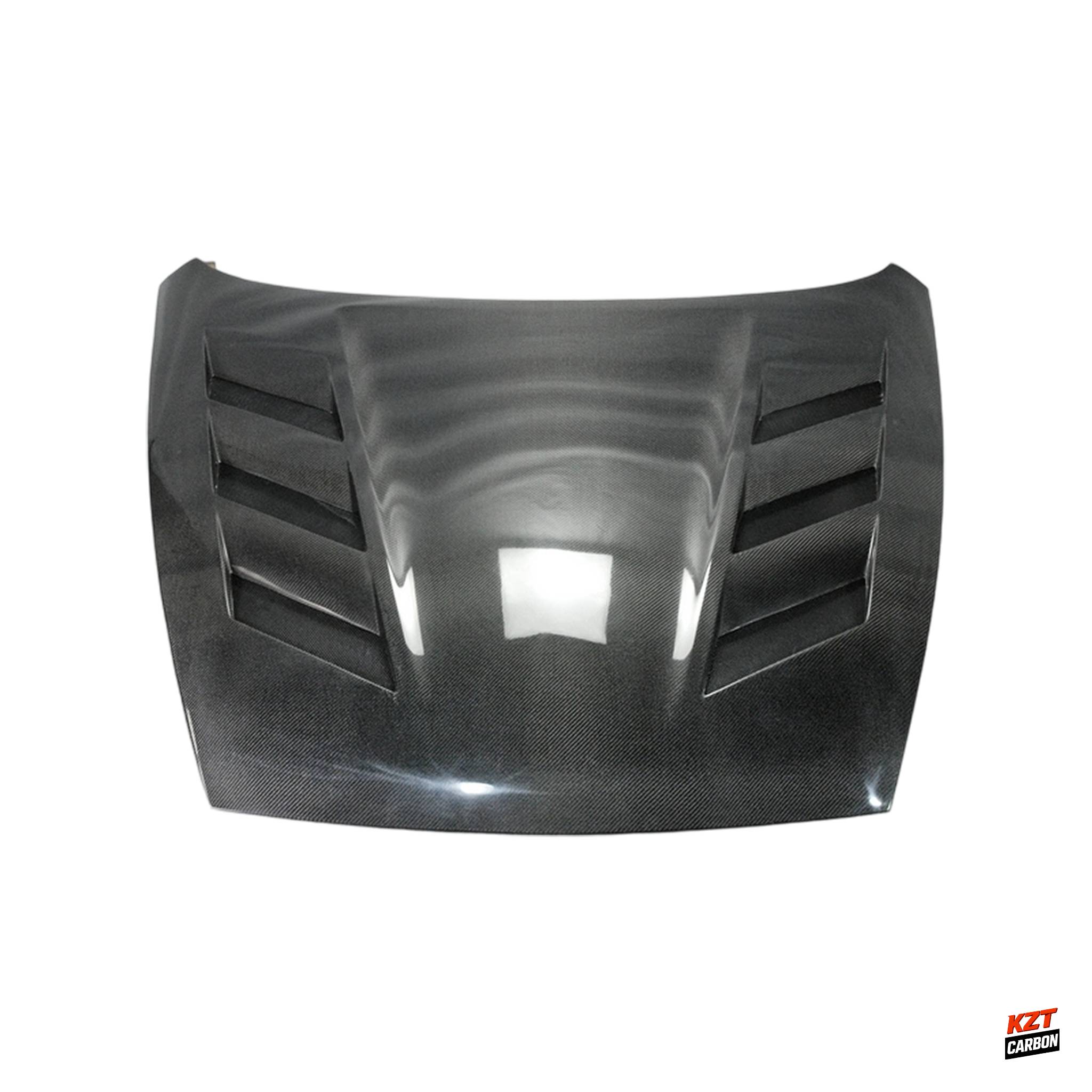 For Nissan Fairlady Z Z34 370Z Coupe 2009-20 AMS Style Carbon Fiber Vented Hood