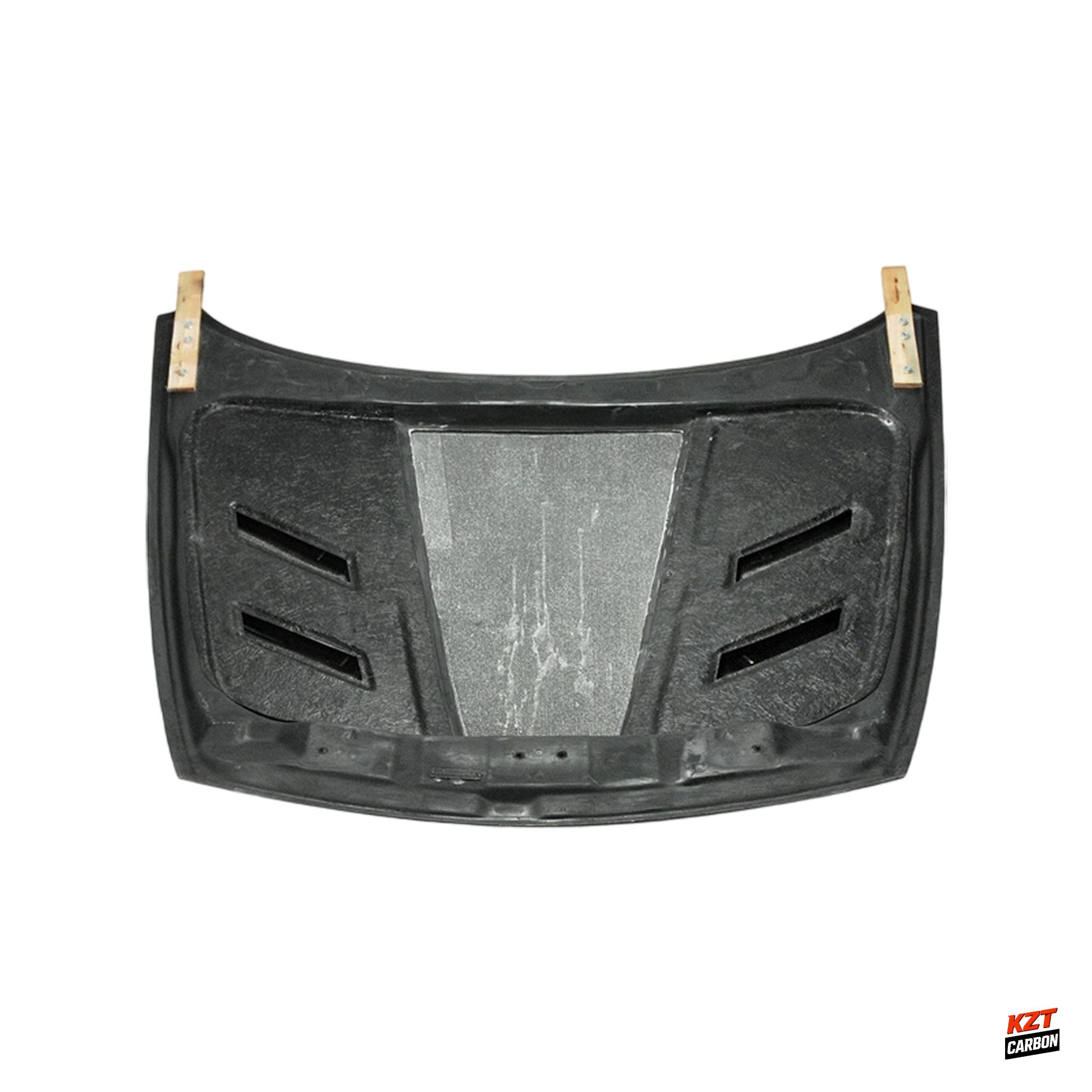 For Nissan Fairlady Z Z34 370Z Coupe 2009-20 AMS Style Carbon Fiber Vented Hood