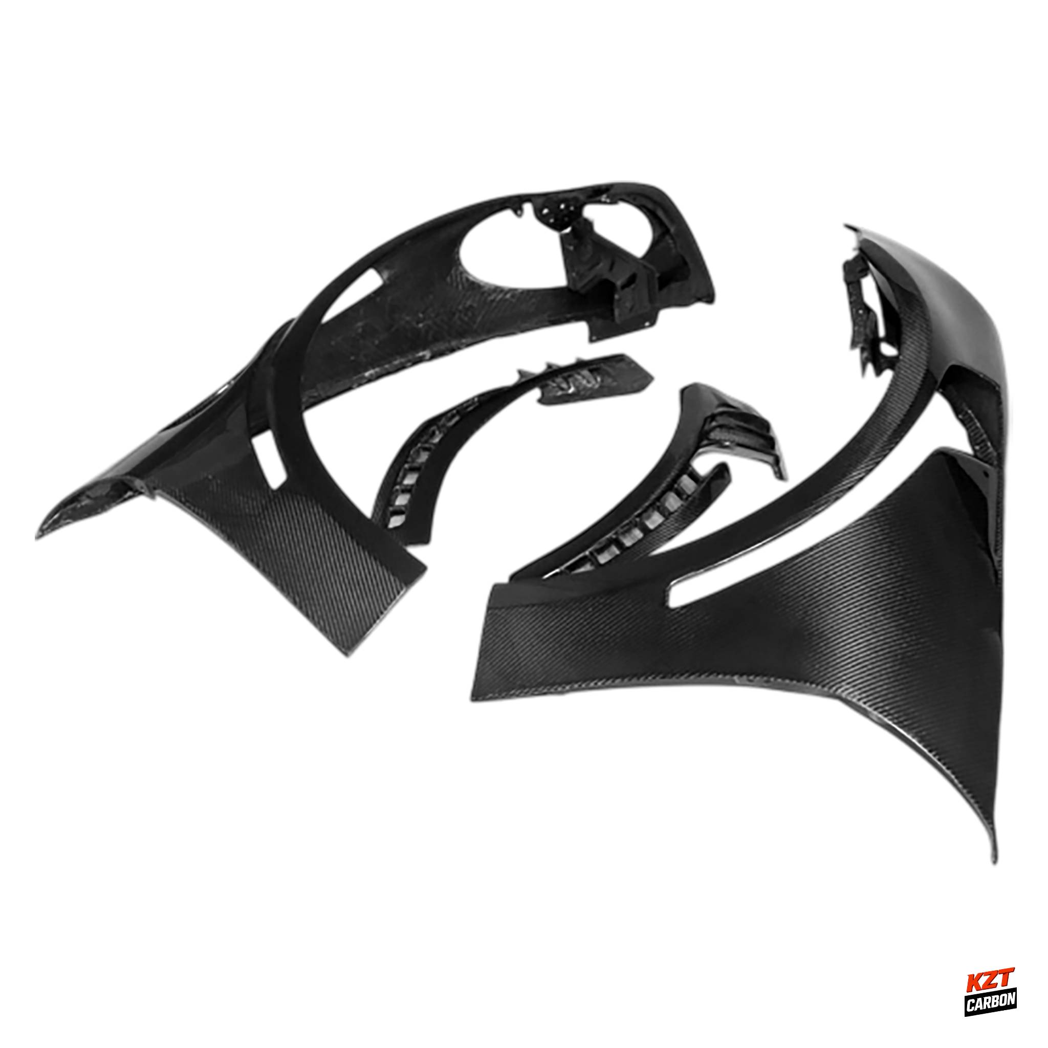 For Porsche 911 992 2018-24 Carbon Fiber GT3 Style Front Bumper Side Fender Pair