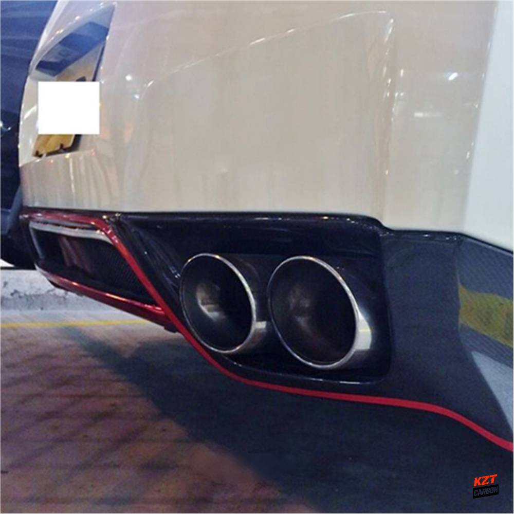 For 2008-2016 Nissan GTR R35 ZL Style Rear Bumper Diffuser Lip Splitter Spoiler