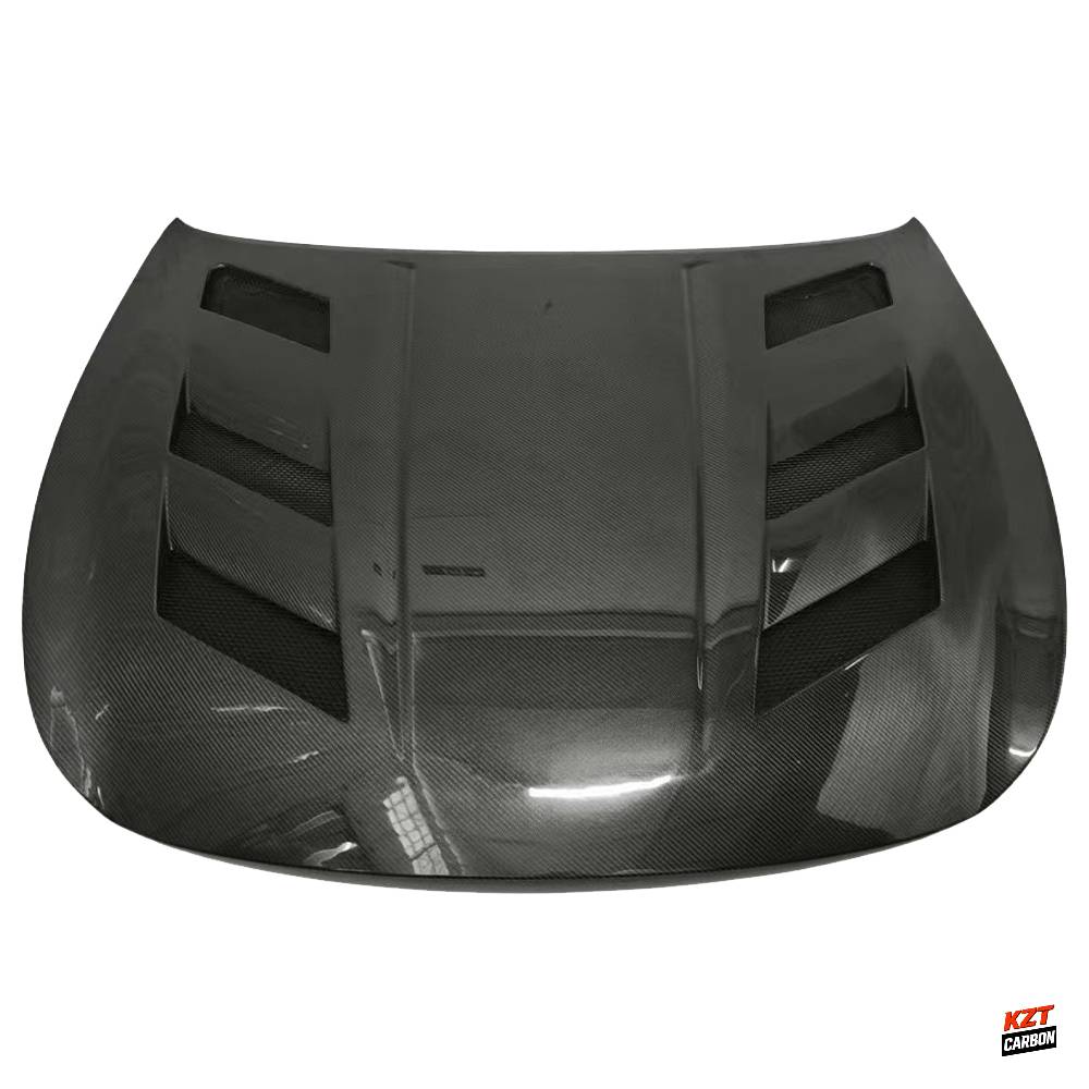 For Infiniti G37 Q40 2 Door Coupe 2008-13 Carbon Fiber KZ Style Front Hood Bonnet