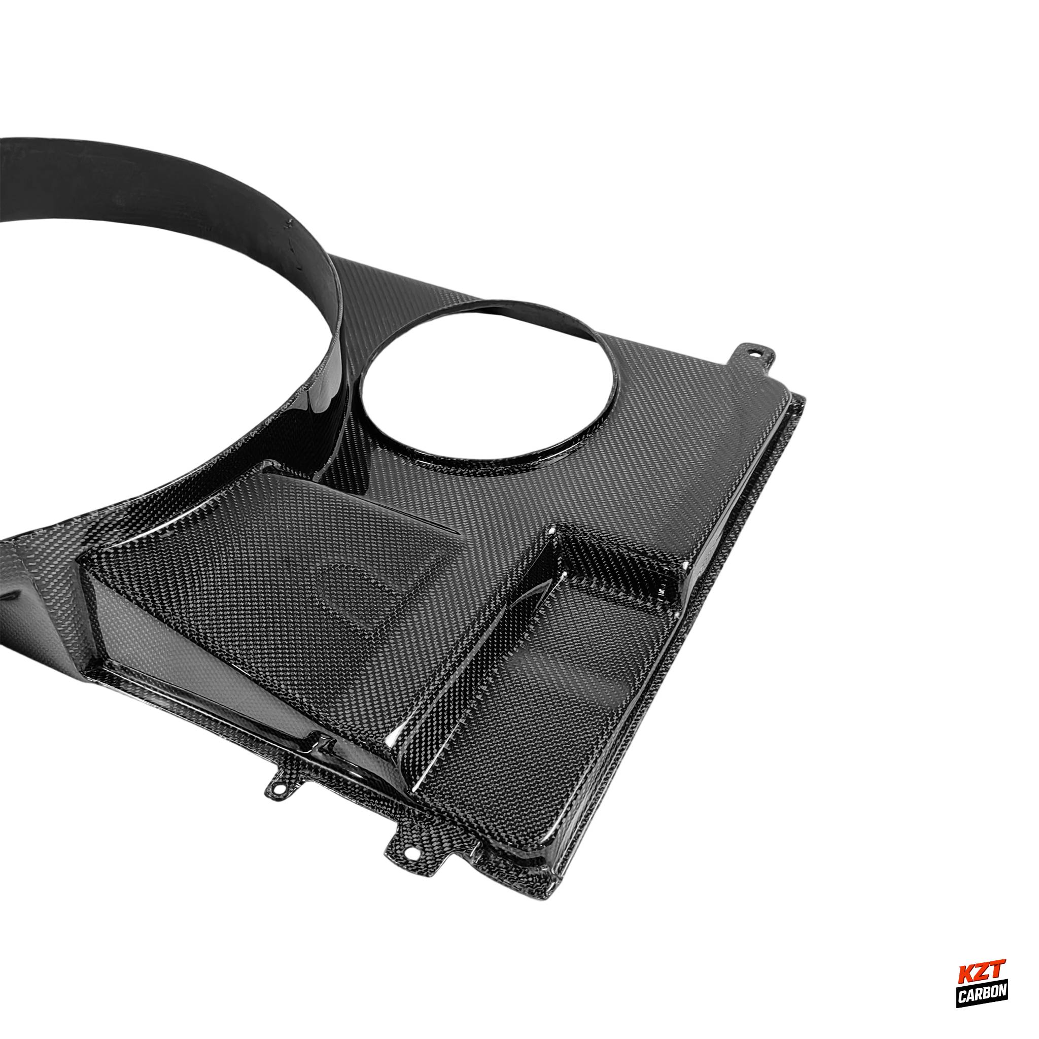 For 93-98 Supra MK4 JZA80 Carbon Fiber FAN Style Front Engine Cooling Shroud