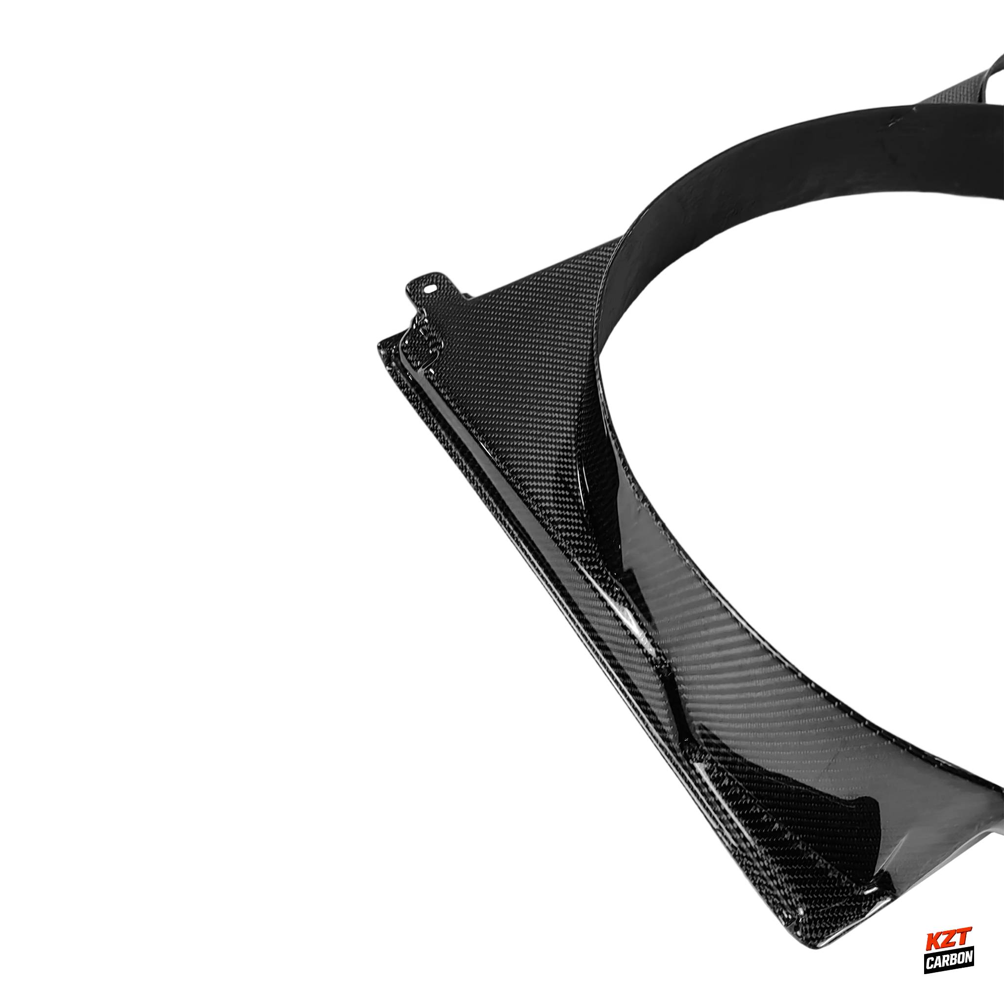 For 93-98 Supra MK4 JZA80 Carbon Fiber FAN Style Front Engine Cooling Shroud
