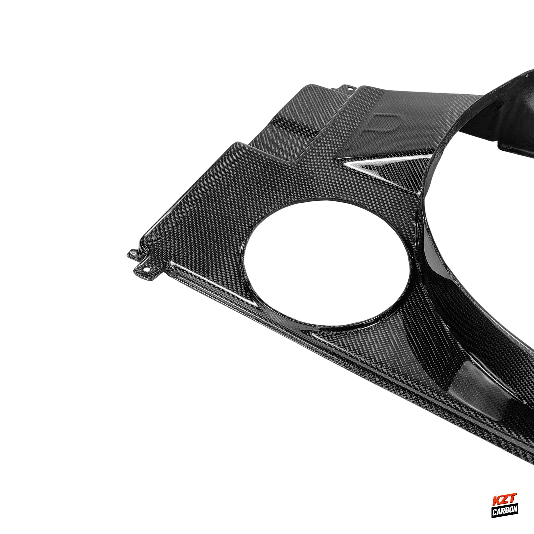 For 93-98 Supra MK4 JZA80 Carbon Fiber FAN Style Front Engine Cooling Shroud