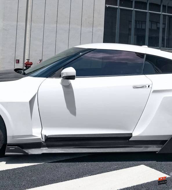 For Nissan GTR R35 CBA DBA 4BA (08-23) KZ Style Carbon Lower Mirror Cover Panel