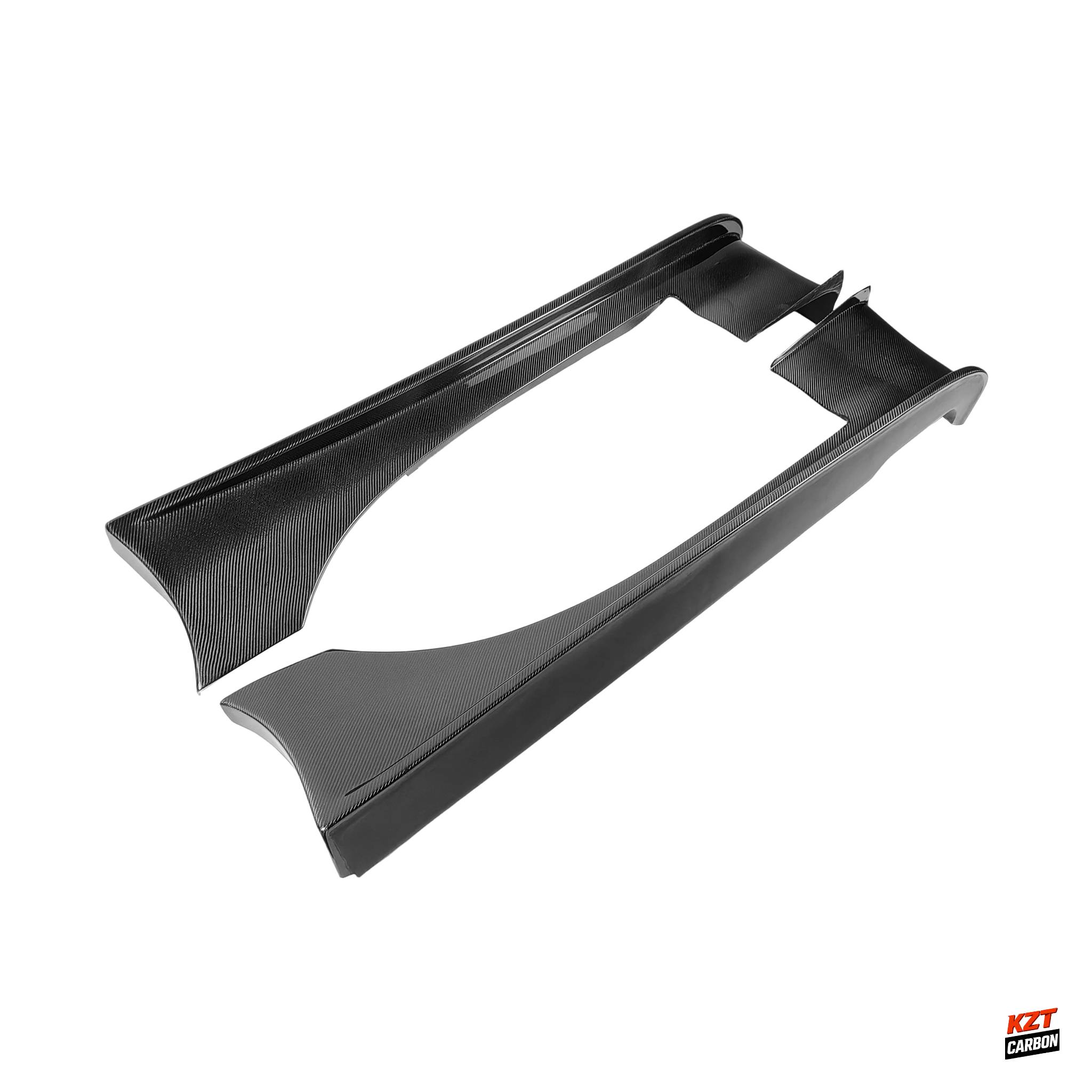 For Mazda RX7 FD FD3S RE-GT Style Carbon Fiber Side Skirts Body Kits Pair