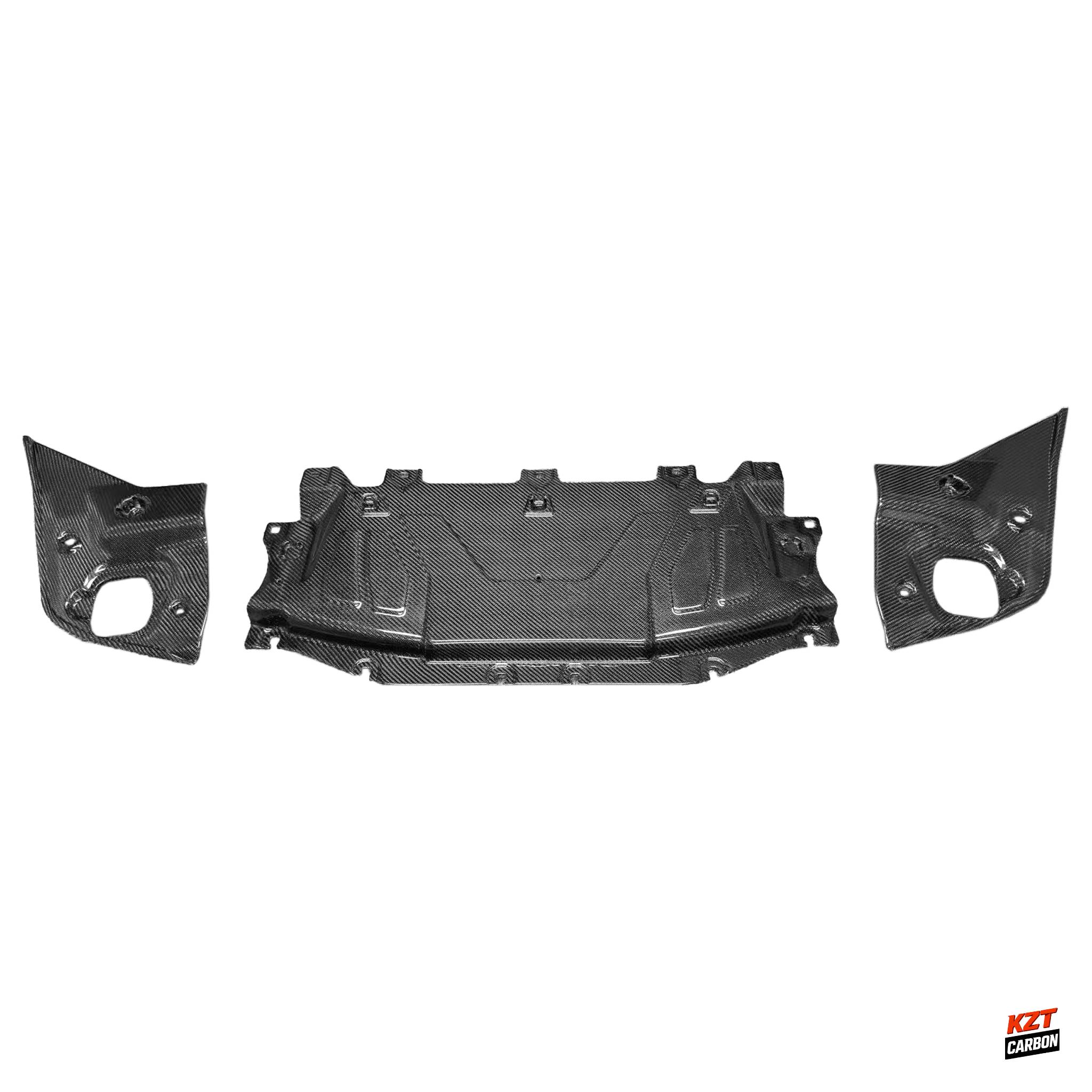 For Toyota Supra MK5 A90 A91 19-24 Carbon Engine Cooling Panel & Side Panel 3pcs