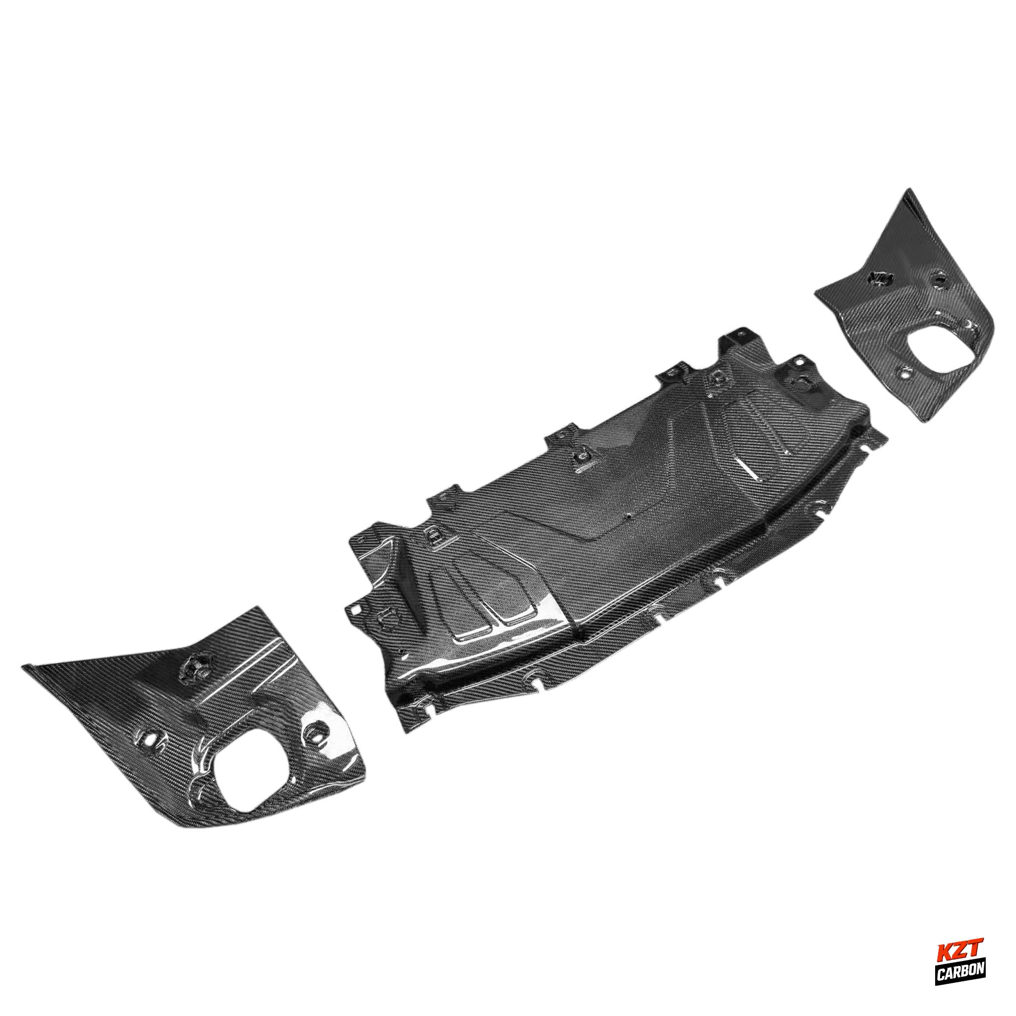 For Toyota Supra MK5 A90 A91 19-24 Carbon Engine Cooling Panel & Side Panel 3pcs