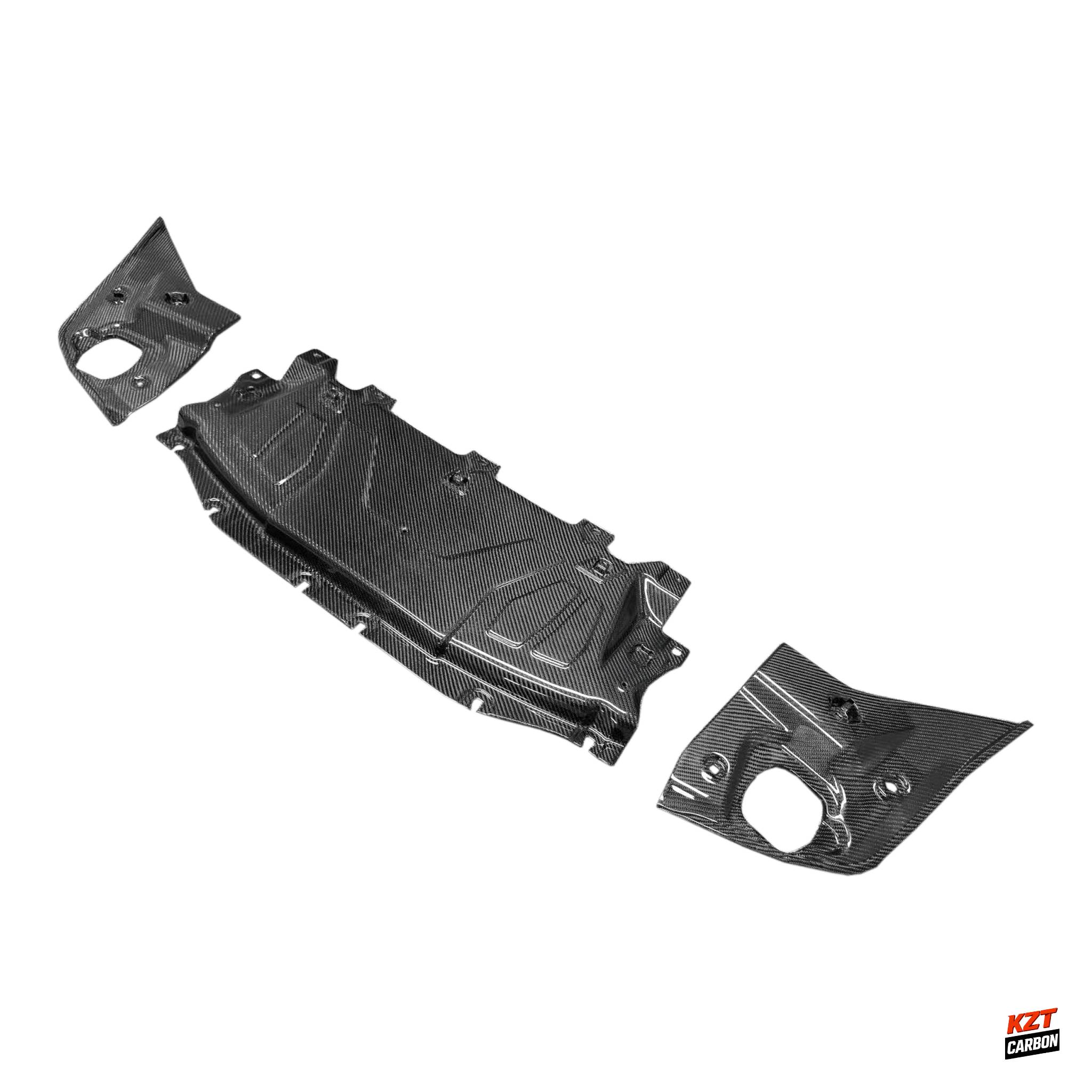 For Toyota Supra MK5 A90 A91 19-24 Carbon Engine Cooling Panel & Side Panel 3pcs