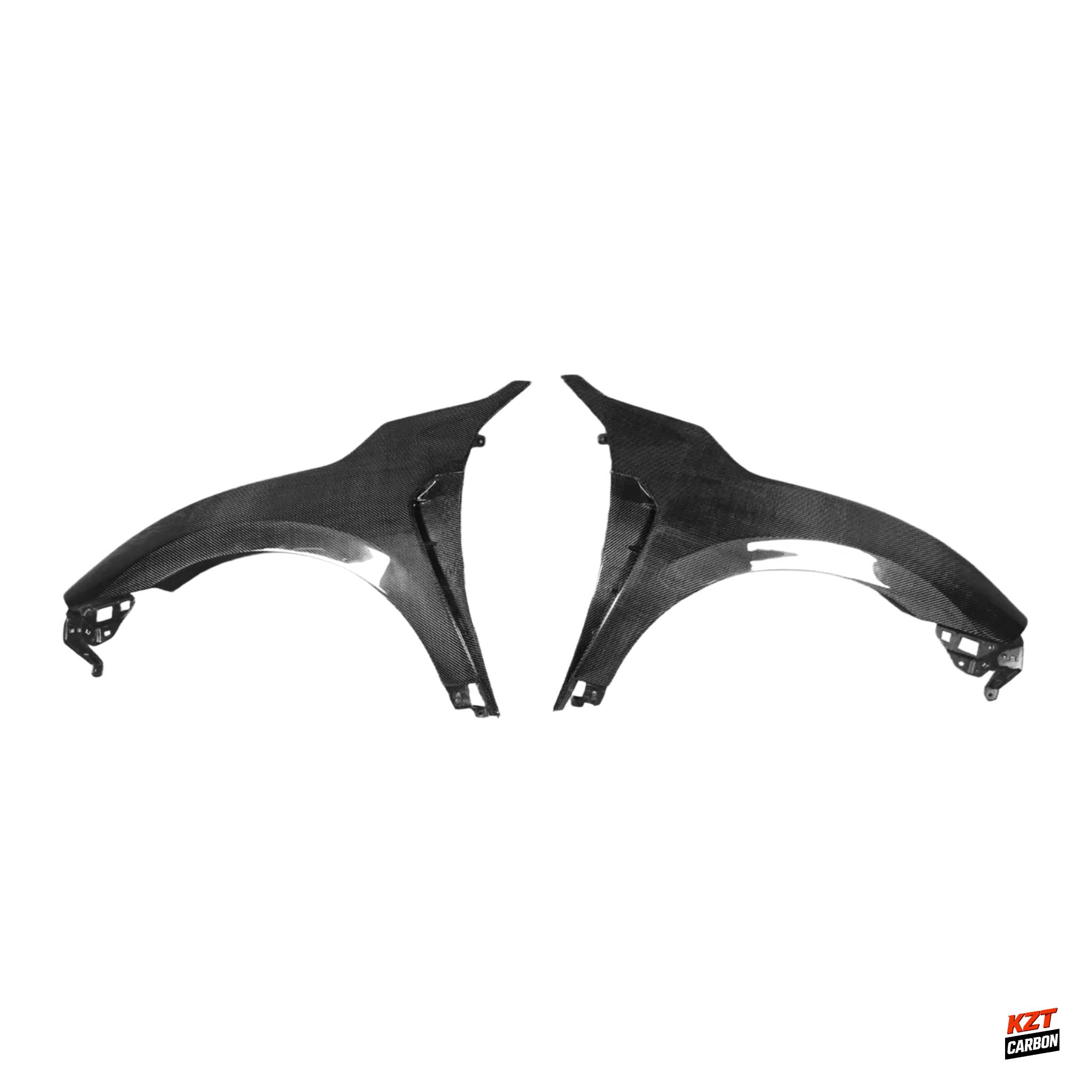 For Honda Civic Type R FK8 17-21 Carbon OE Style Front Bumper Side Fender Pair