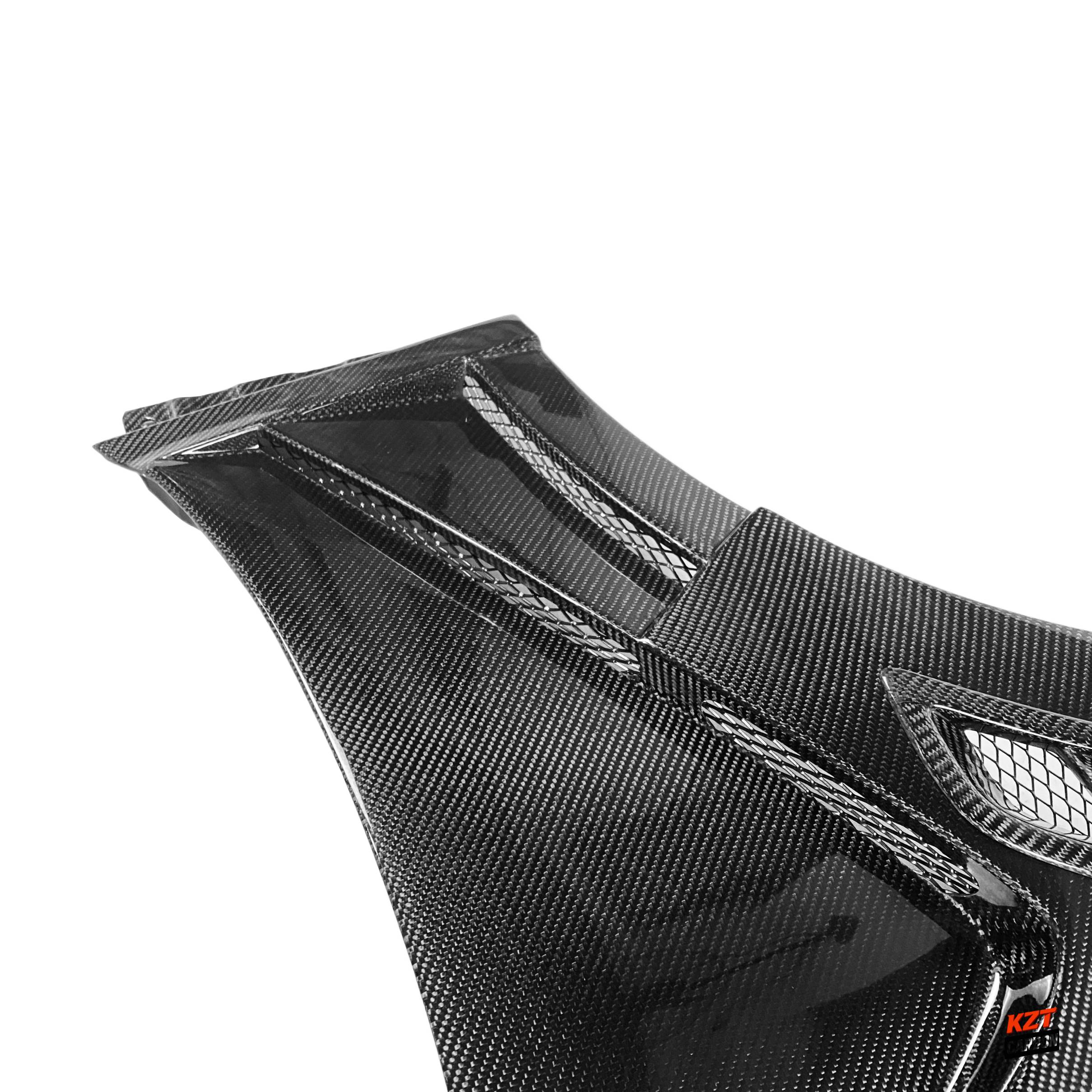 For Infiniti G37 Q40 4 Door Sedan 08-13 Carbon Fiber V3 Style Vented Front Fender