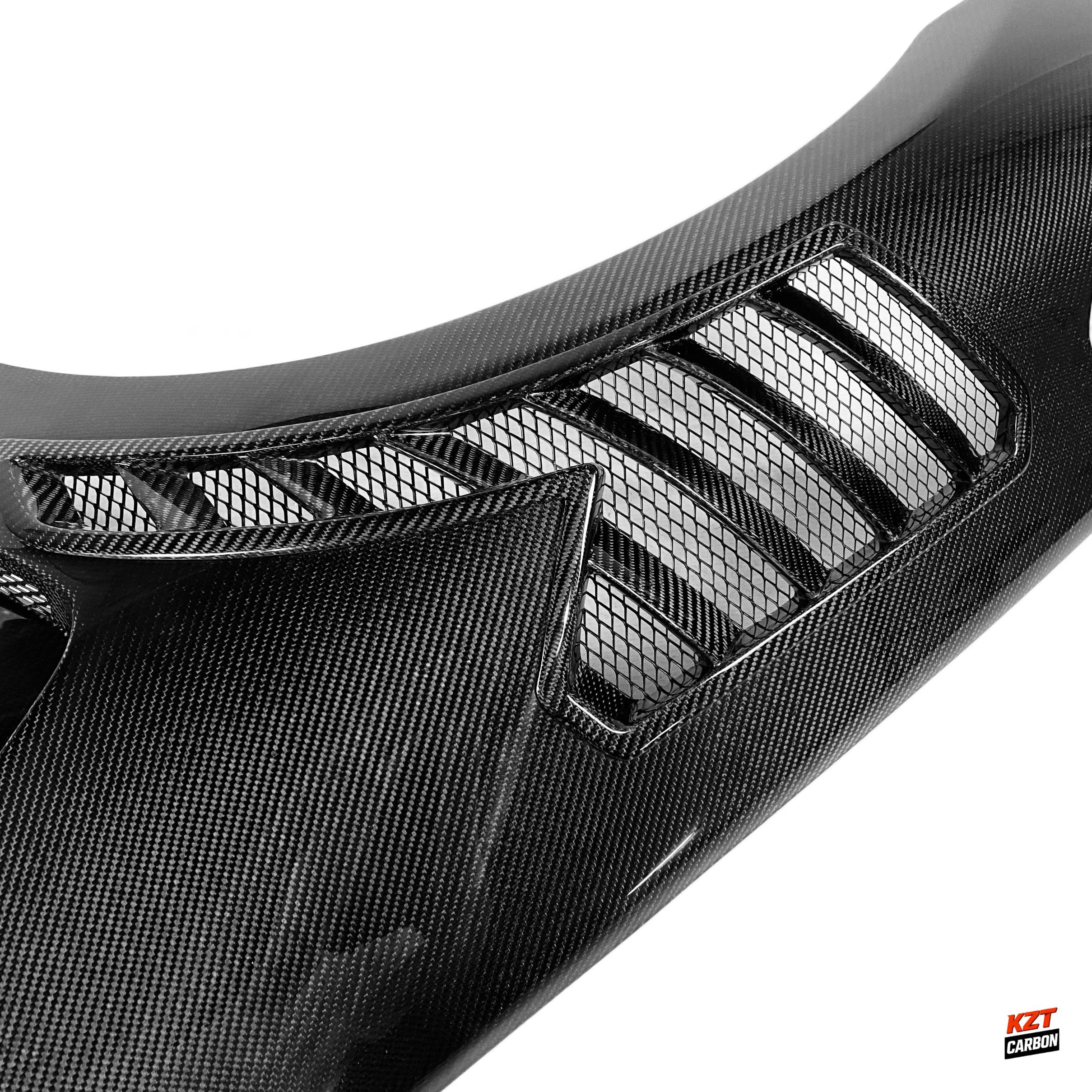 For Infiniti G37 Q40 4 Door Sedan 08-13 Carbon Fiber V3 Style Vented Front Fender