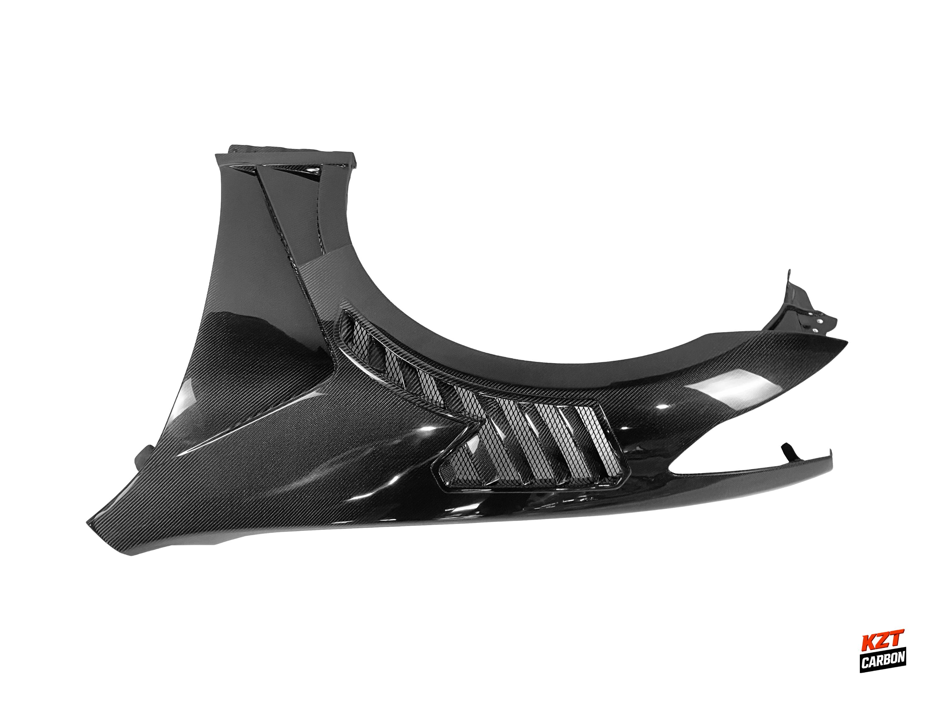 For Infiniti G37 Q40 4 Door Sedan 08-13 Carbon Fiber V3 Style Vented Front Fender