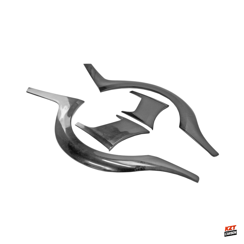 For Nissan R35 GTR 08-17 TS Style Fiberglass Unpaint Rear Fender Flares Add On