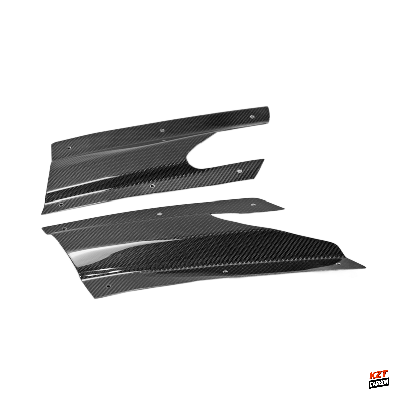 For Nissan R35 GTR 13-18 VR Style Carbon Fiber Rear Under Skirt Side Air Shroud