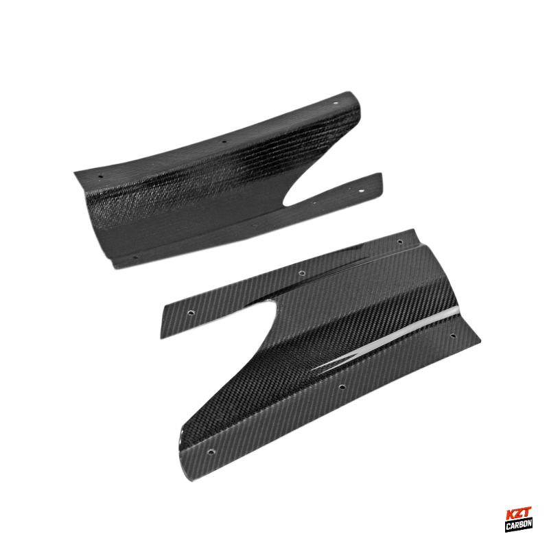 For Nissan R35 GTR 13-18 VR Style Carbon Fiber Rear Under Skirt Side Air Shroud