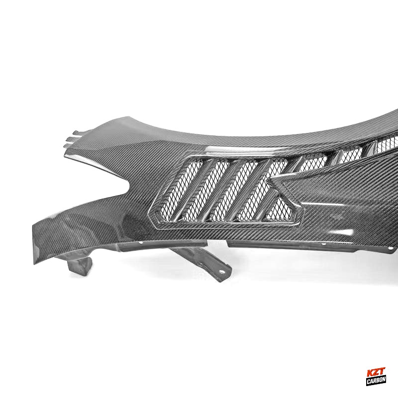 For Infiniti Q50 V37 Sedan 13-24 Carbon M3 Style Front Side Vented Fender Pair