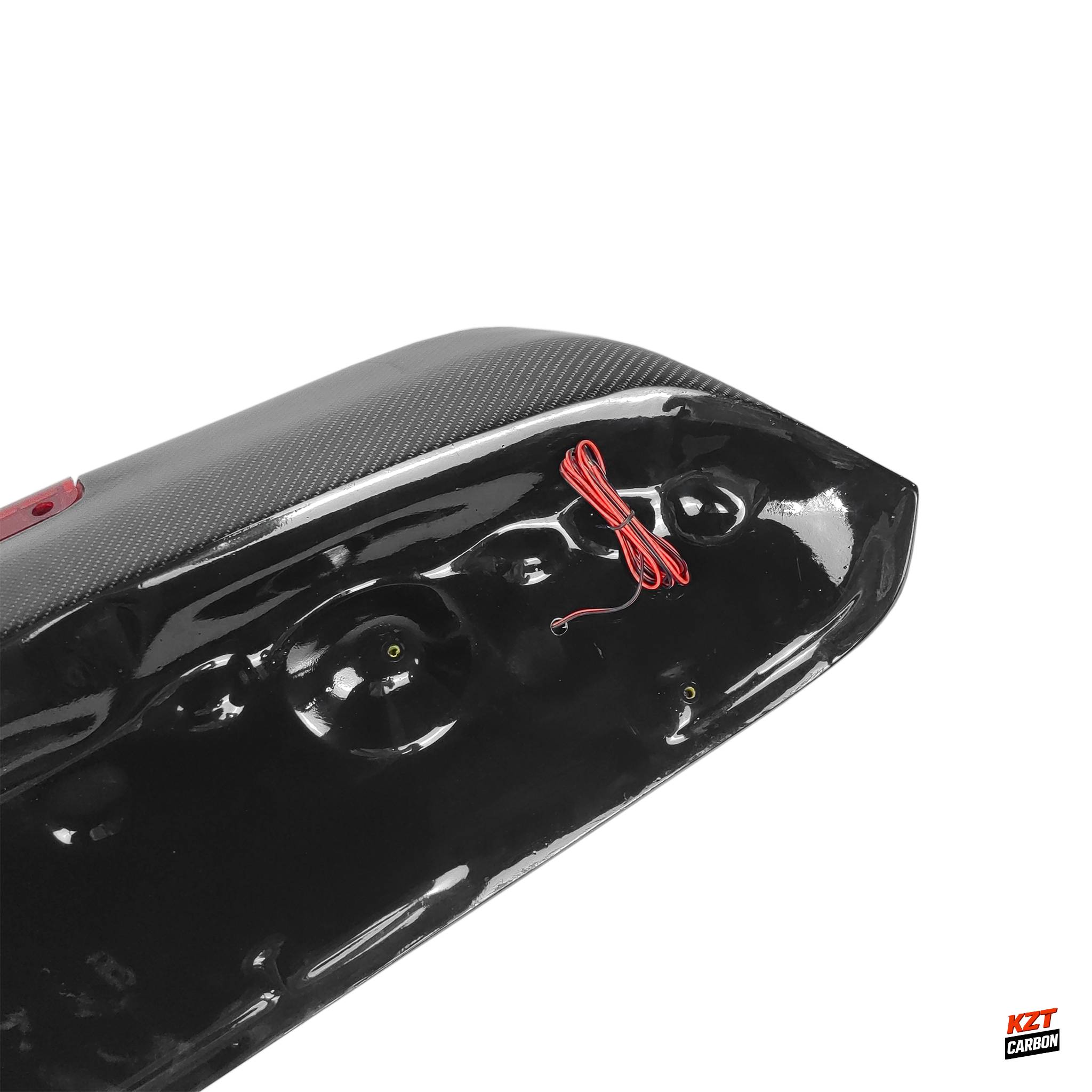 For Honda Civic EK 96-00 Hatchback Carbon SPN Rear Roof Ducktail Spoiler Lip