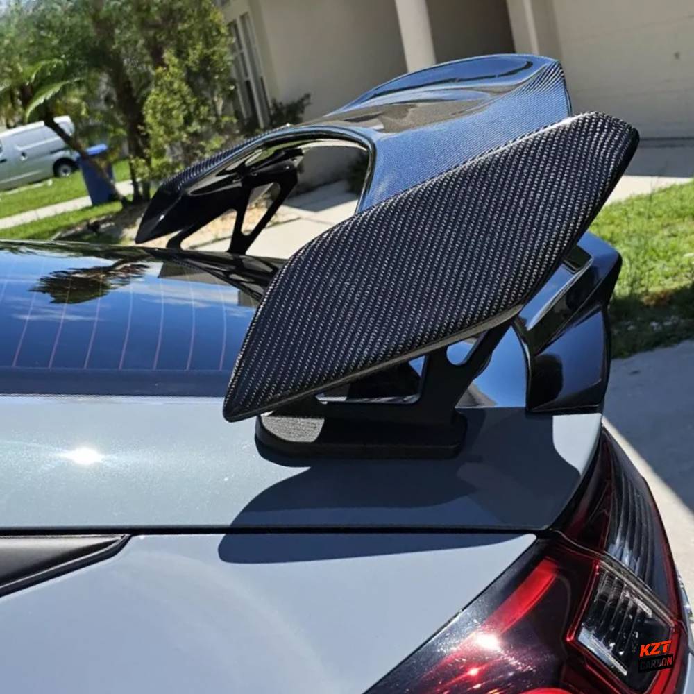 For Honda Civic Type R FL5 2023-24 MD Style Dry Carbon Rear Trunk Spoiler Wing