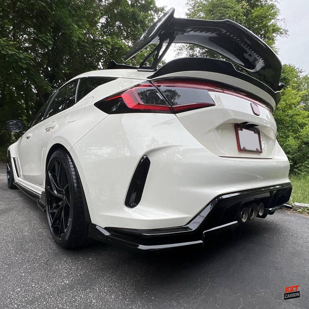 For Honda Civic Type R FL5 2023-24 MD Style Dry Carbon Rear Trunk Spoiler Wing