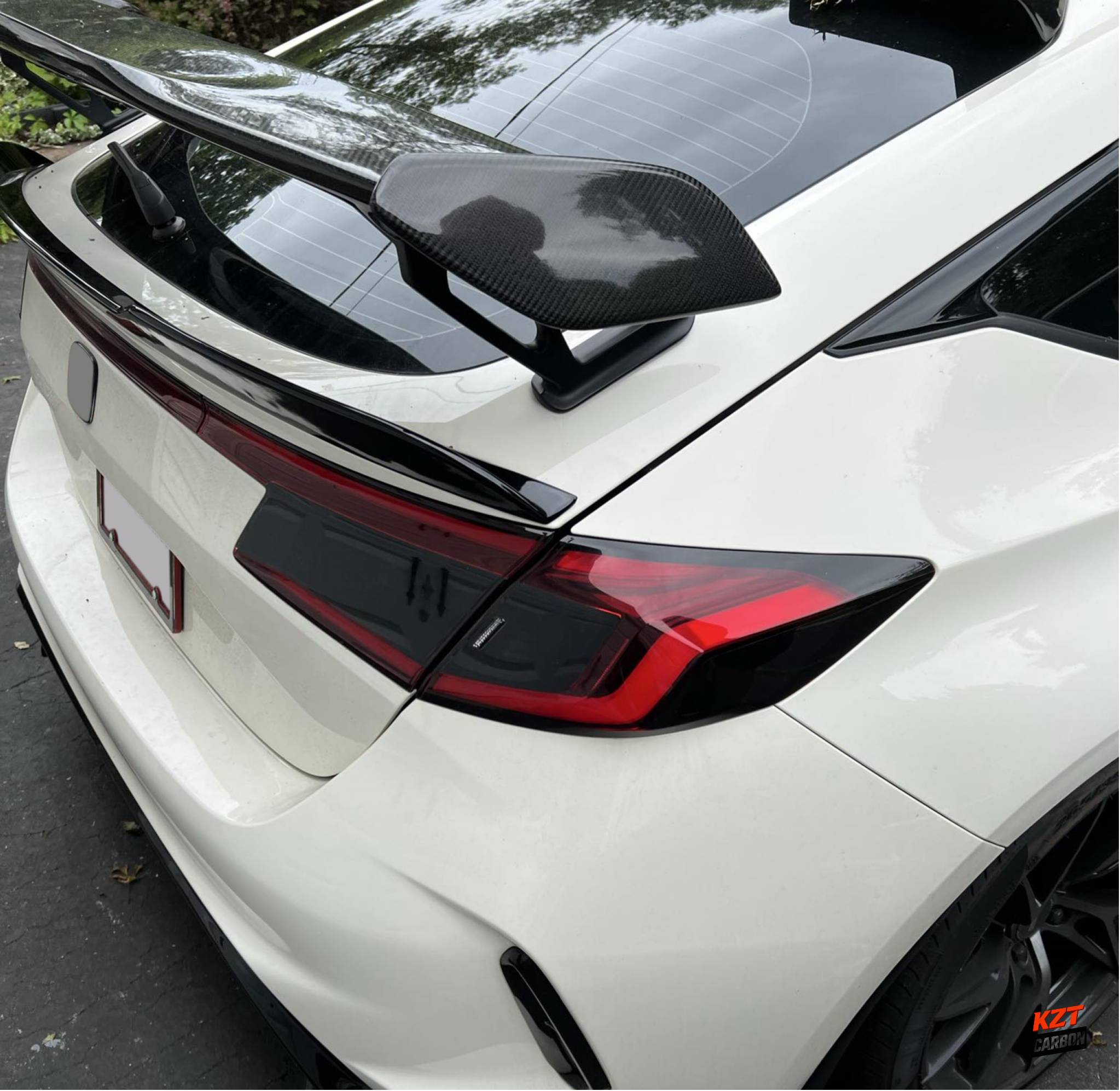 For Honda Civic Type R FL5 2023-24 MD Style Dry Carbon Rear Trunk Spoiler Wing