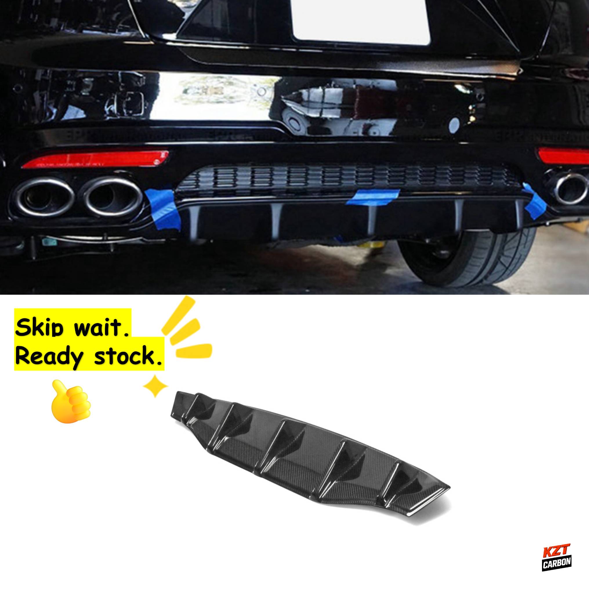 Kia Stinger Type M Rear Diffuser Add On