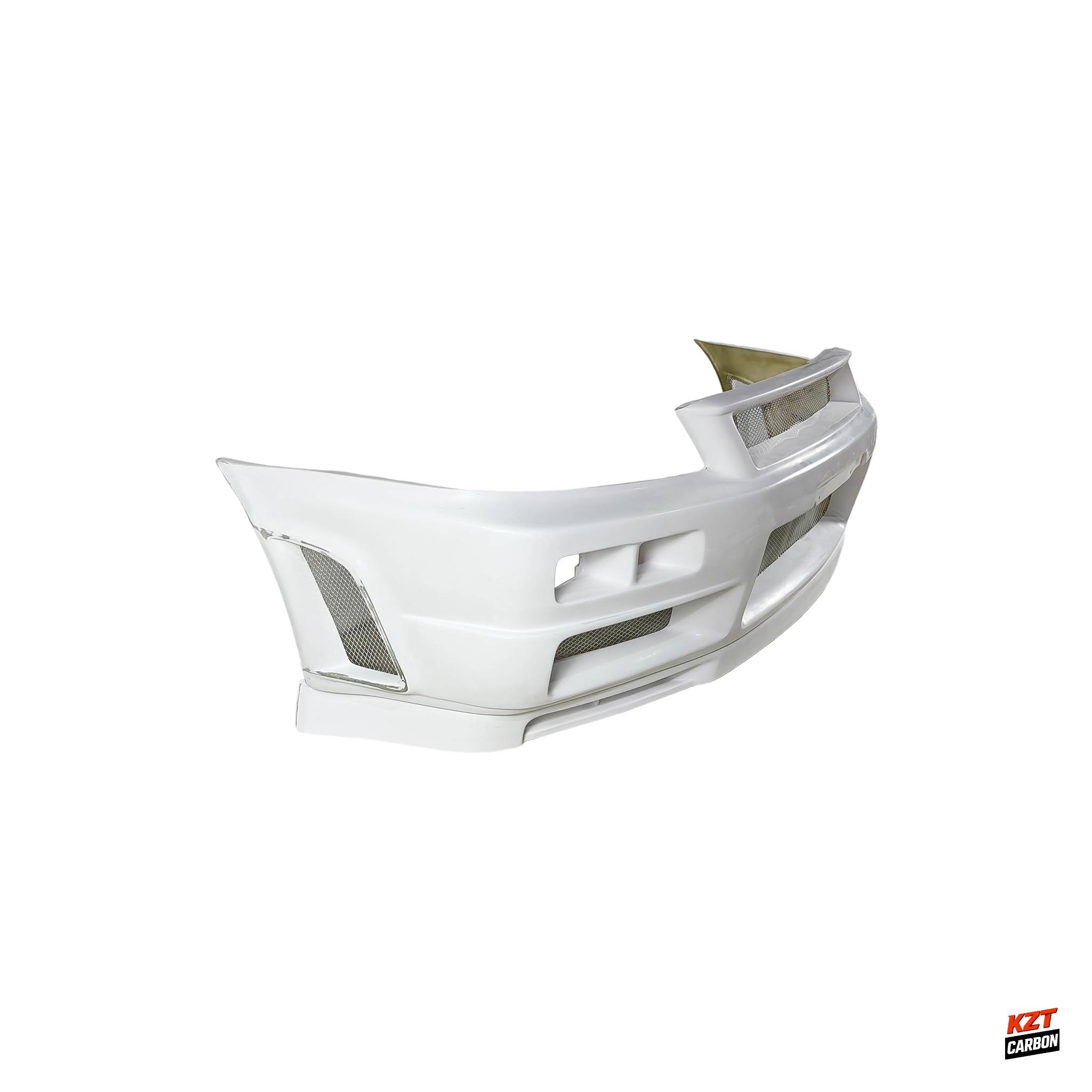 For Skyline R34 GTR NIS Type Fiberglass ZTune Front Bumper with Bottom Lip