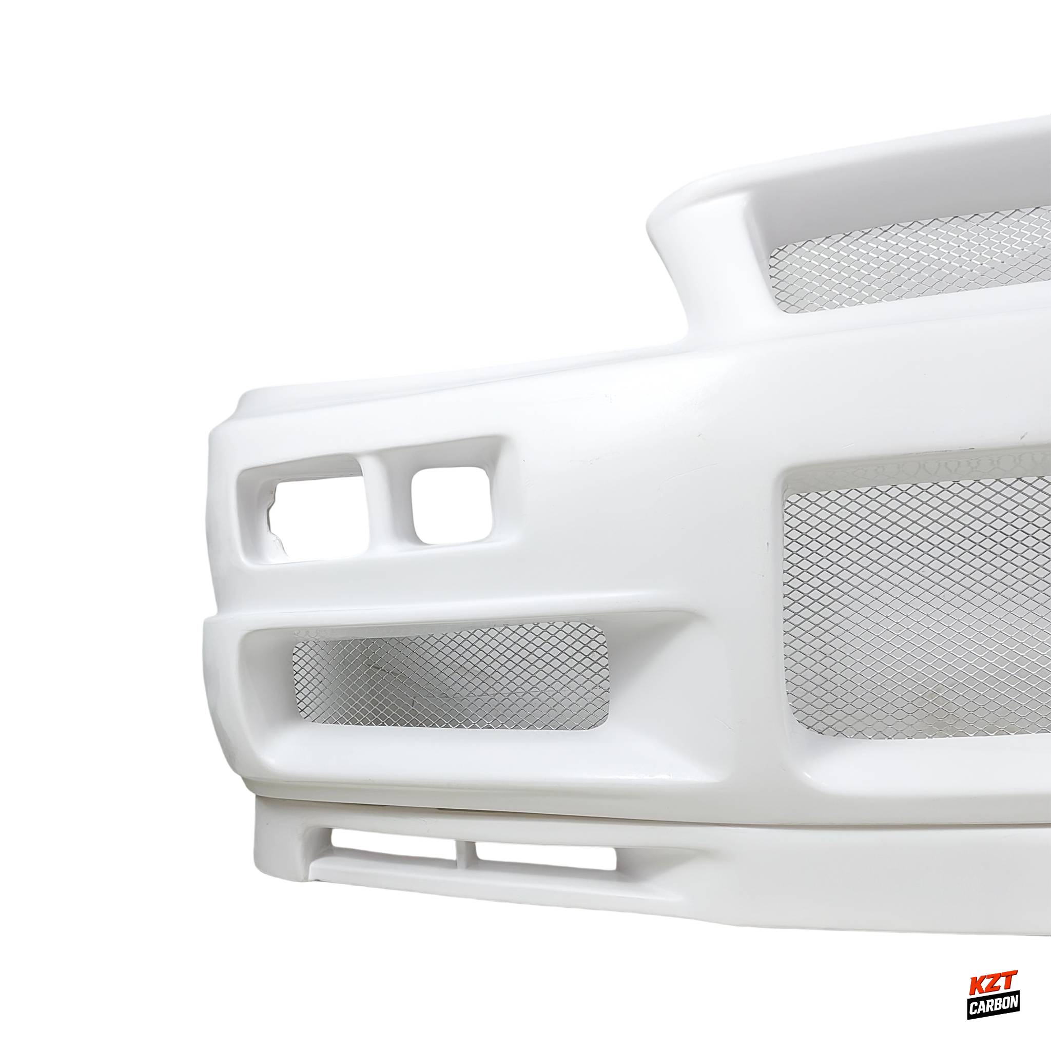 For Skyline R34 GTR NIS Type Fiberglass ZTune Front Bumper with Bottom Lip